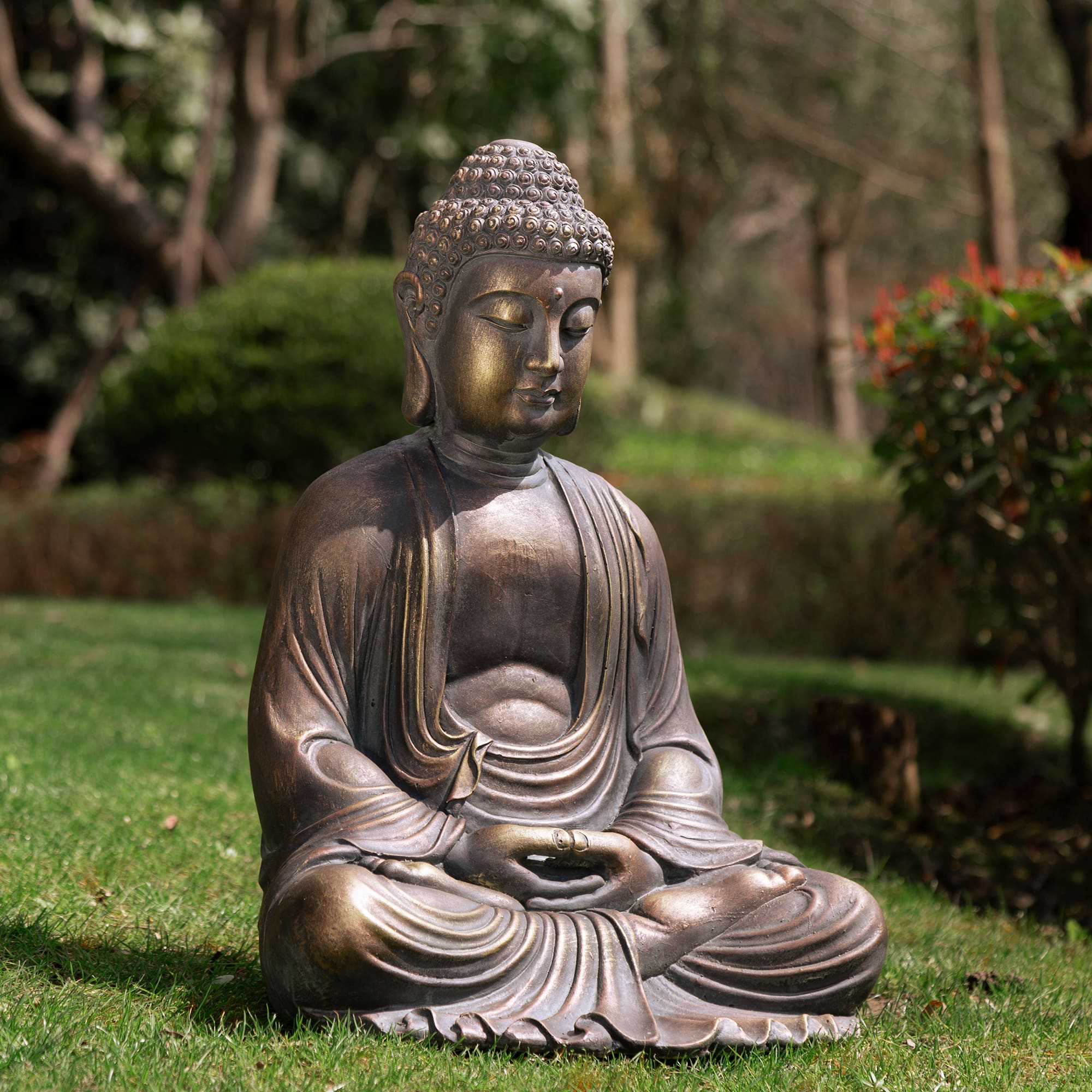 Glitzhome® 23" Meditating Buddha Statue