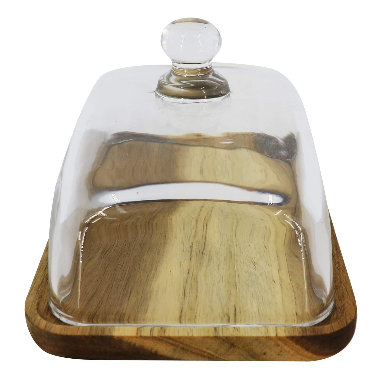 7&#x22; x 4.75&#x22; Wood Plate with Dome by Ashland&#xAE;