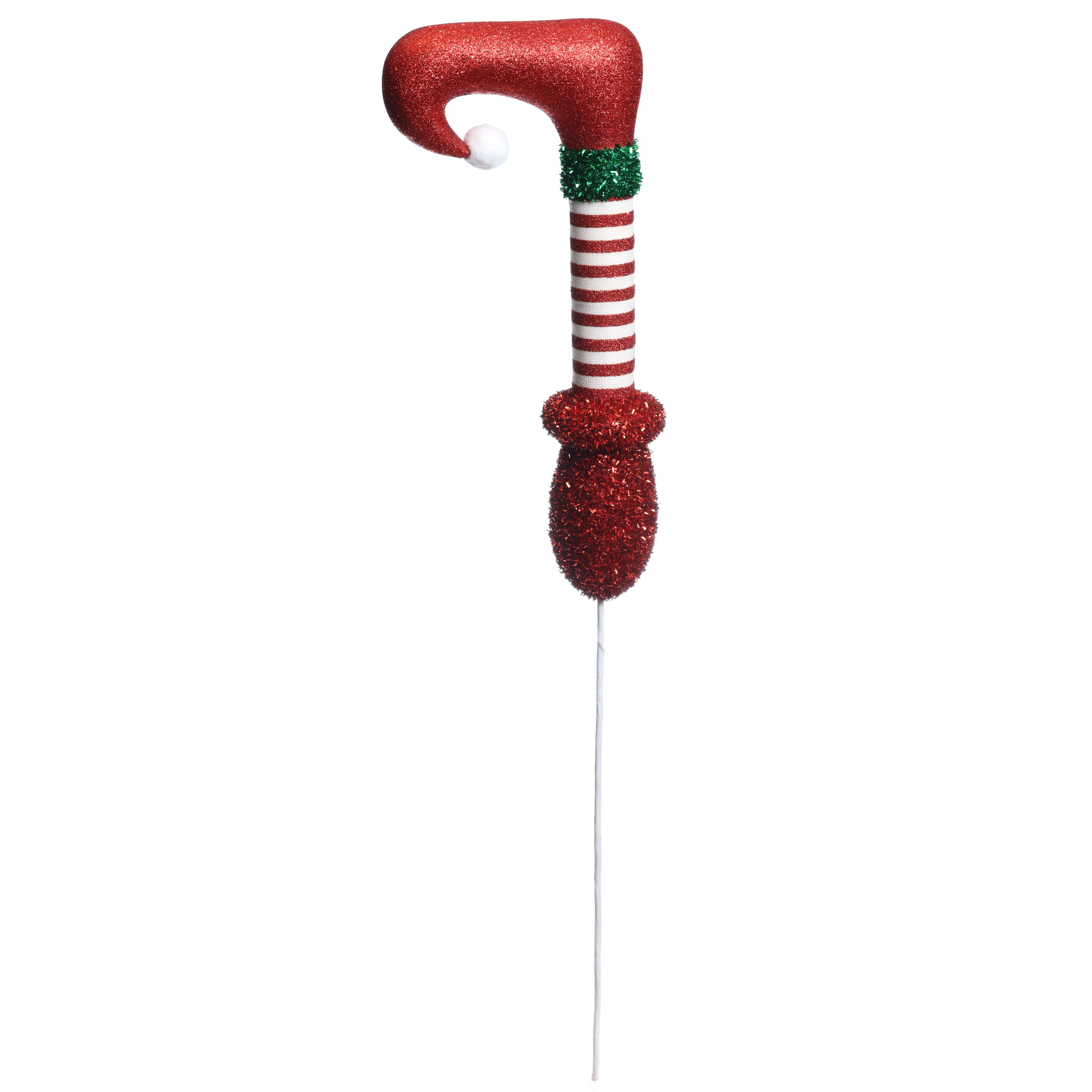 29&#x22; Red &#x26; White Elf Leg Stem by Ashland&#xAE;