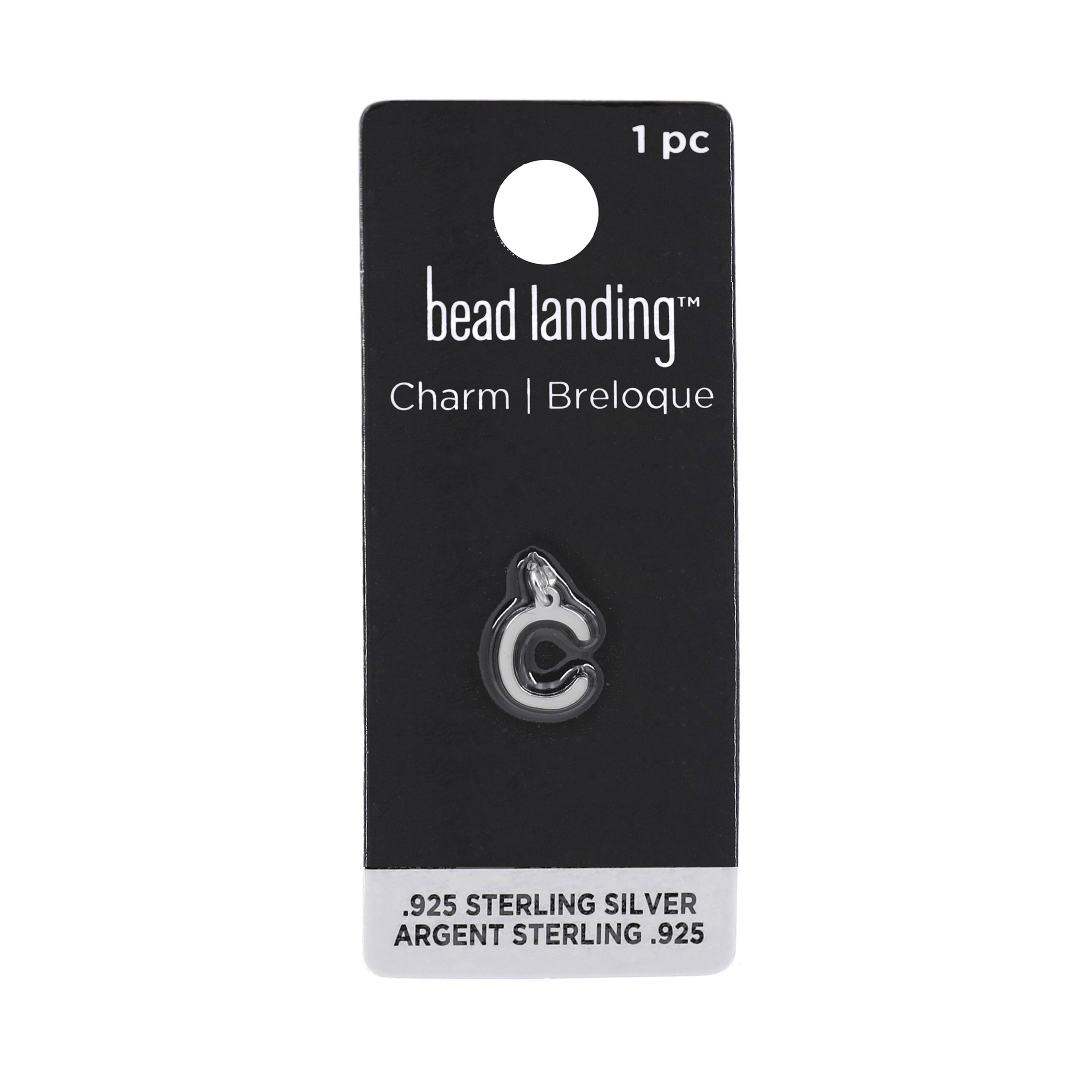 12 Pack: Sterling Silver Alphabet Charm by Bead Landing™