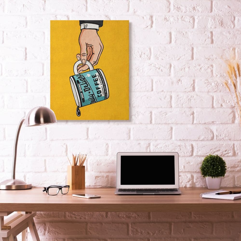 Stupell Industries Drip Coffee Cup Vintage Wall Canvas