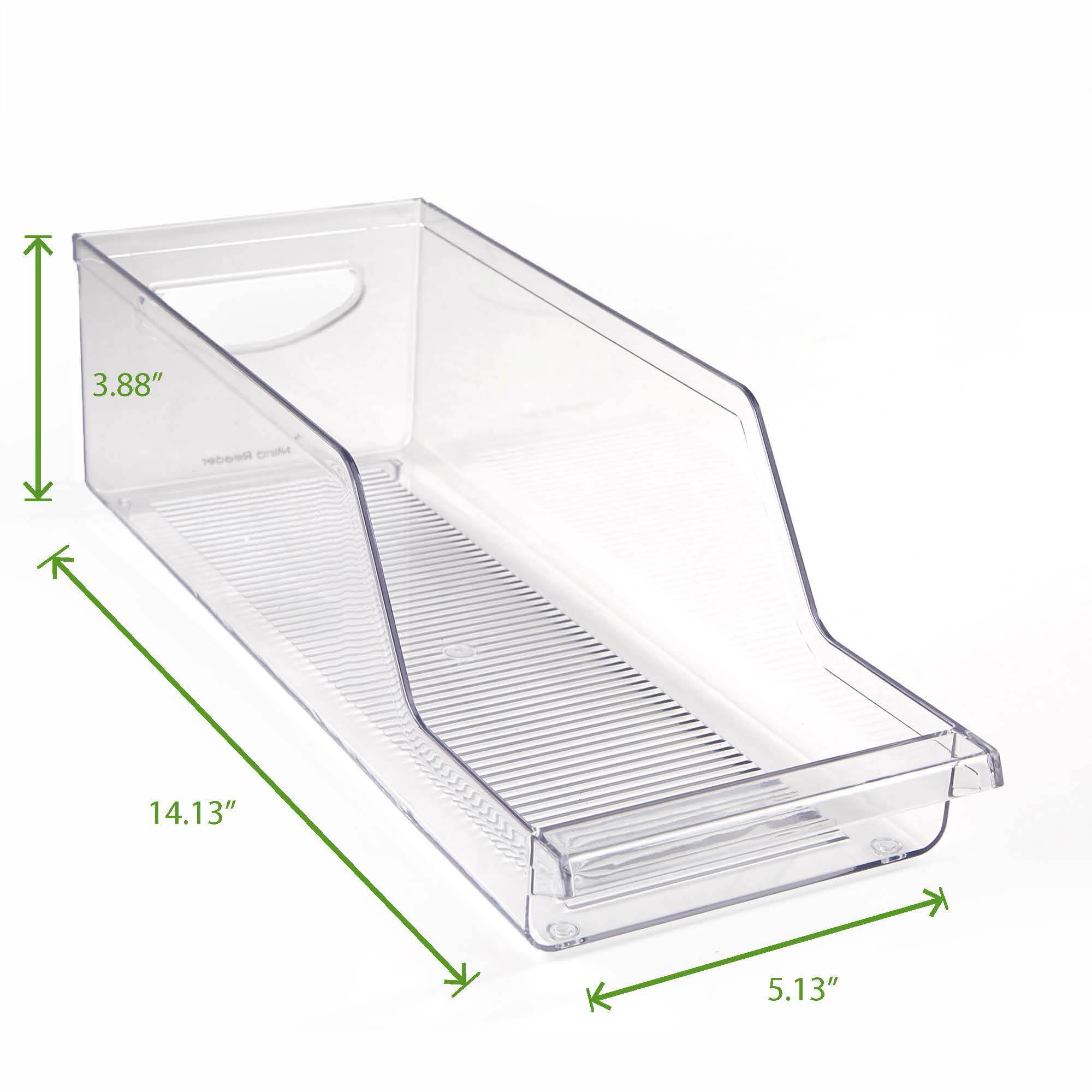 Mind Reader Clear Acrylic Stackable Pop Soda Can Dispenser Bin