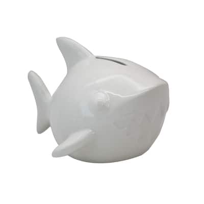 Color Your Own Ceramic Shark Bank by Creatology™ image