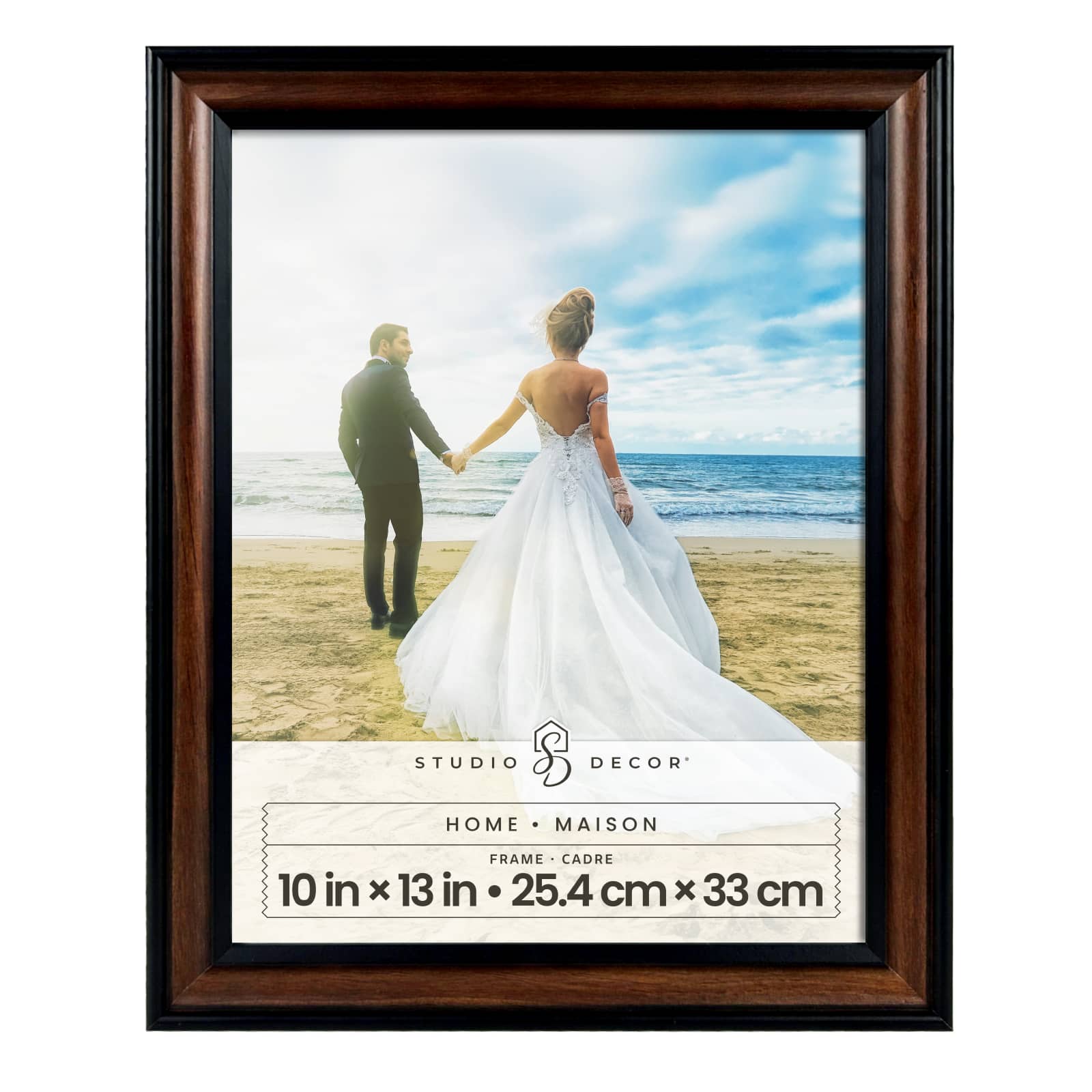 6 Pack: Home 10" x 13" Brown & Black Thin Frame by Studio Décor®