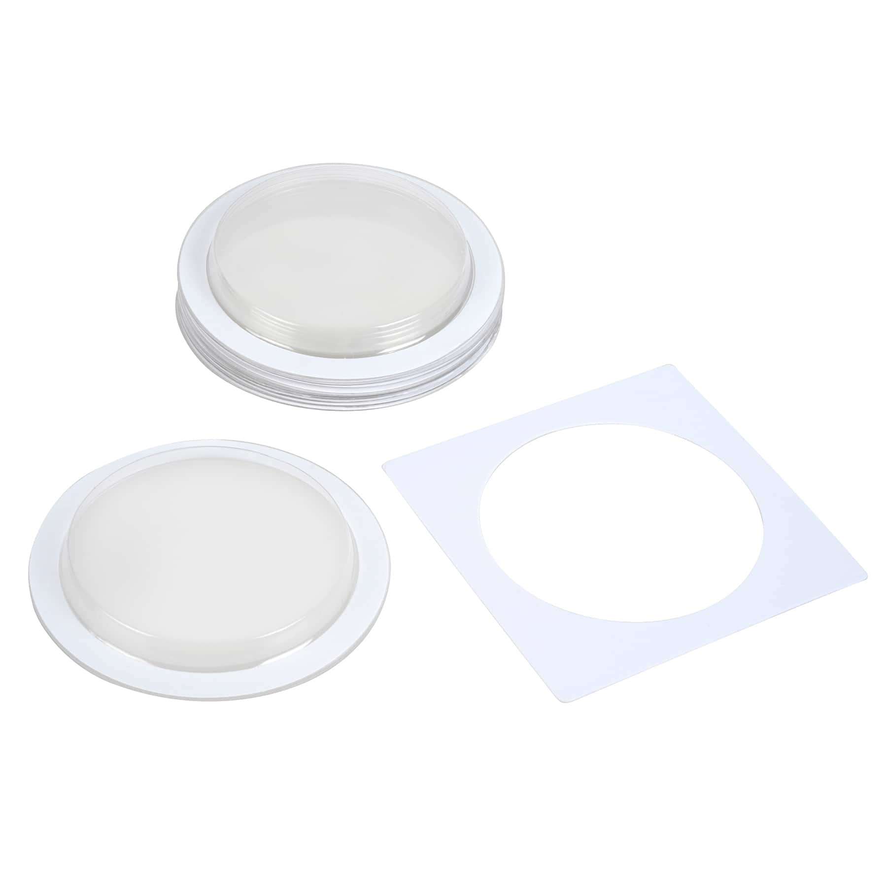 12 Pack: Circle Plastic Shaker Domes by Recollections™