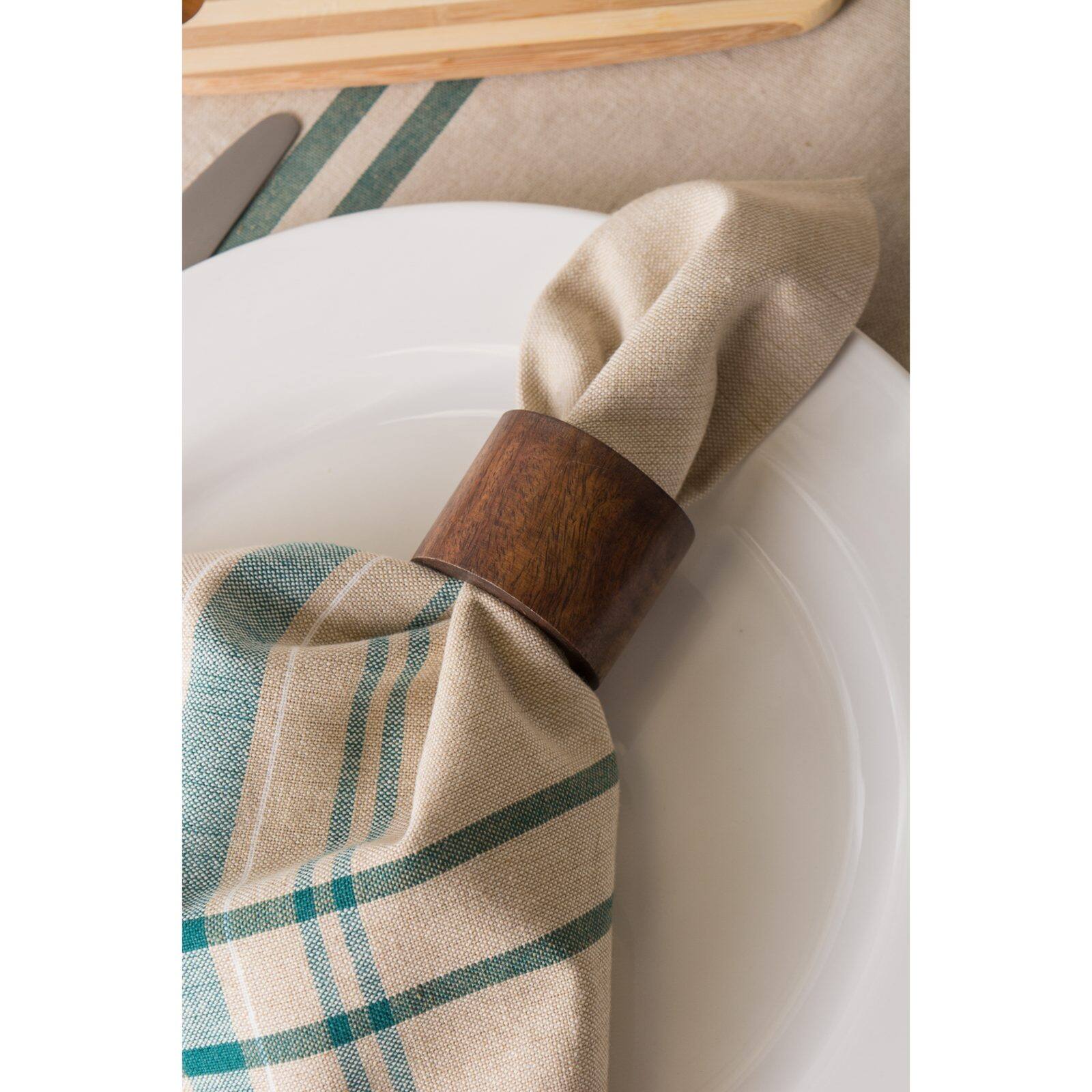 DII Teal French Stripe Napkin (Set of 6)