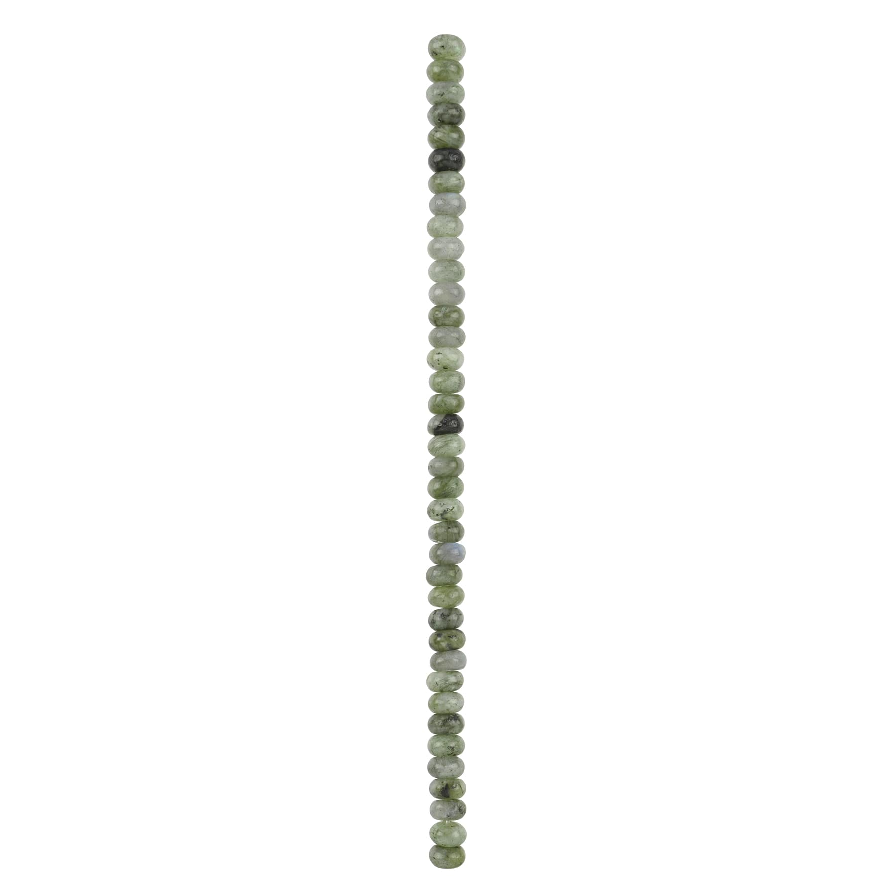 12 Pack: Green Labradorite Rondelle Beads, 8mm by Bead Landing™