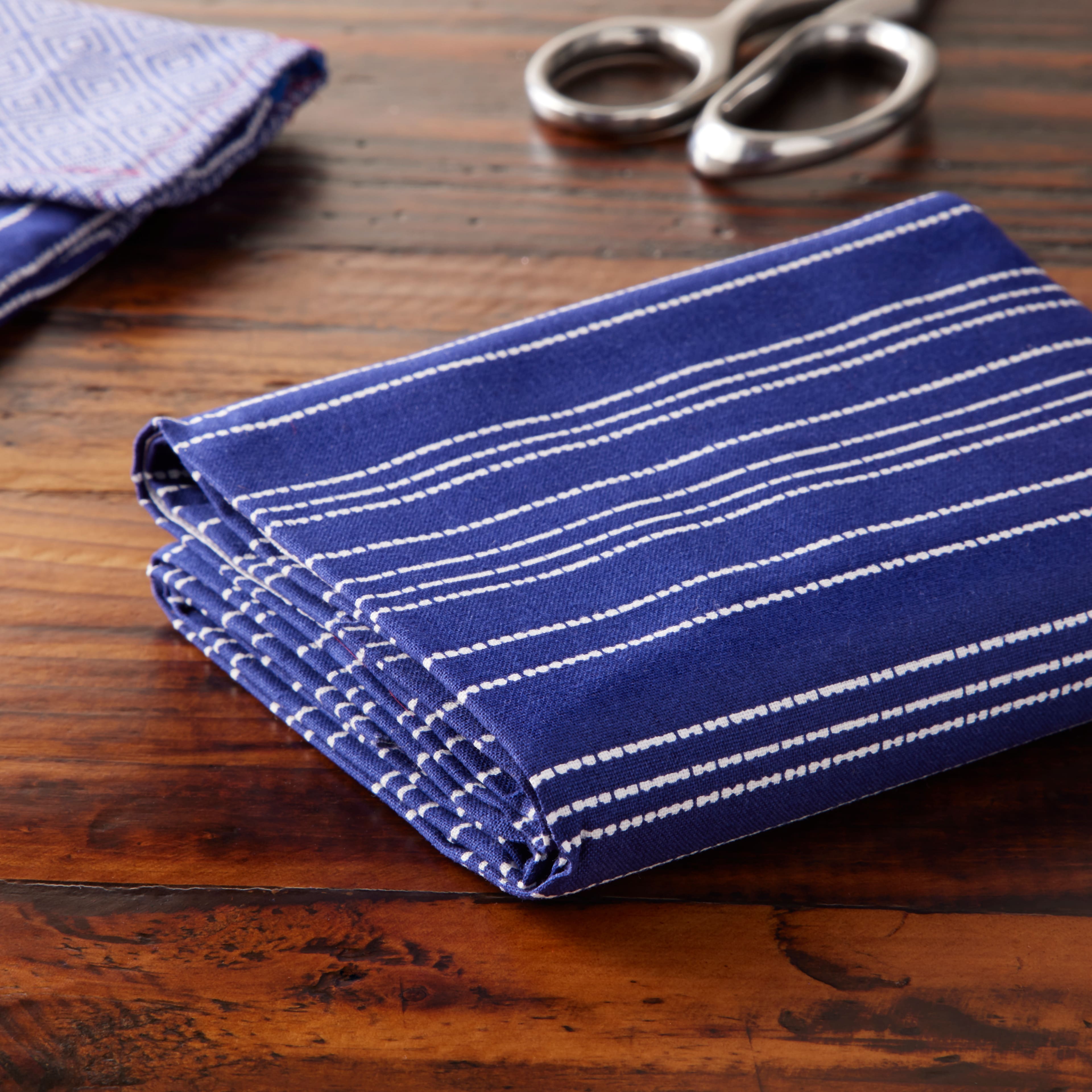 Navy & White Striped Cotton Fabric Bundle by Loops & Threads™