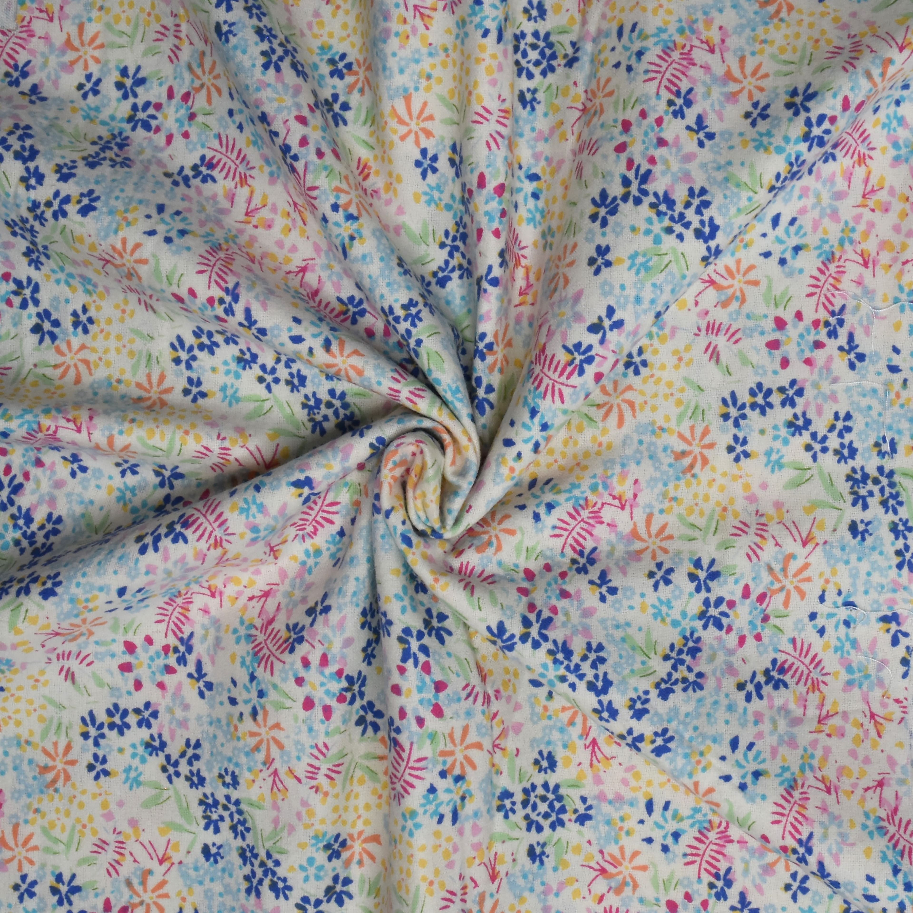 Feldman Multicolor Ditsy Floral Cotton Flannel