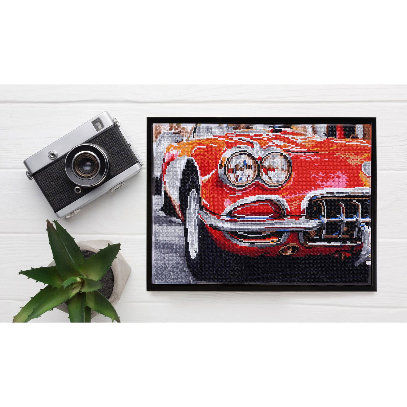 Diamond Dotz® Intermediate Red Sports Car Diamond Art Painting Kit