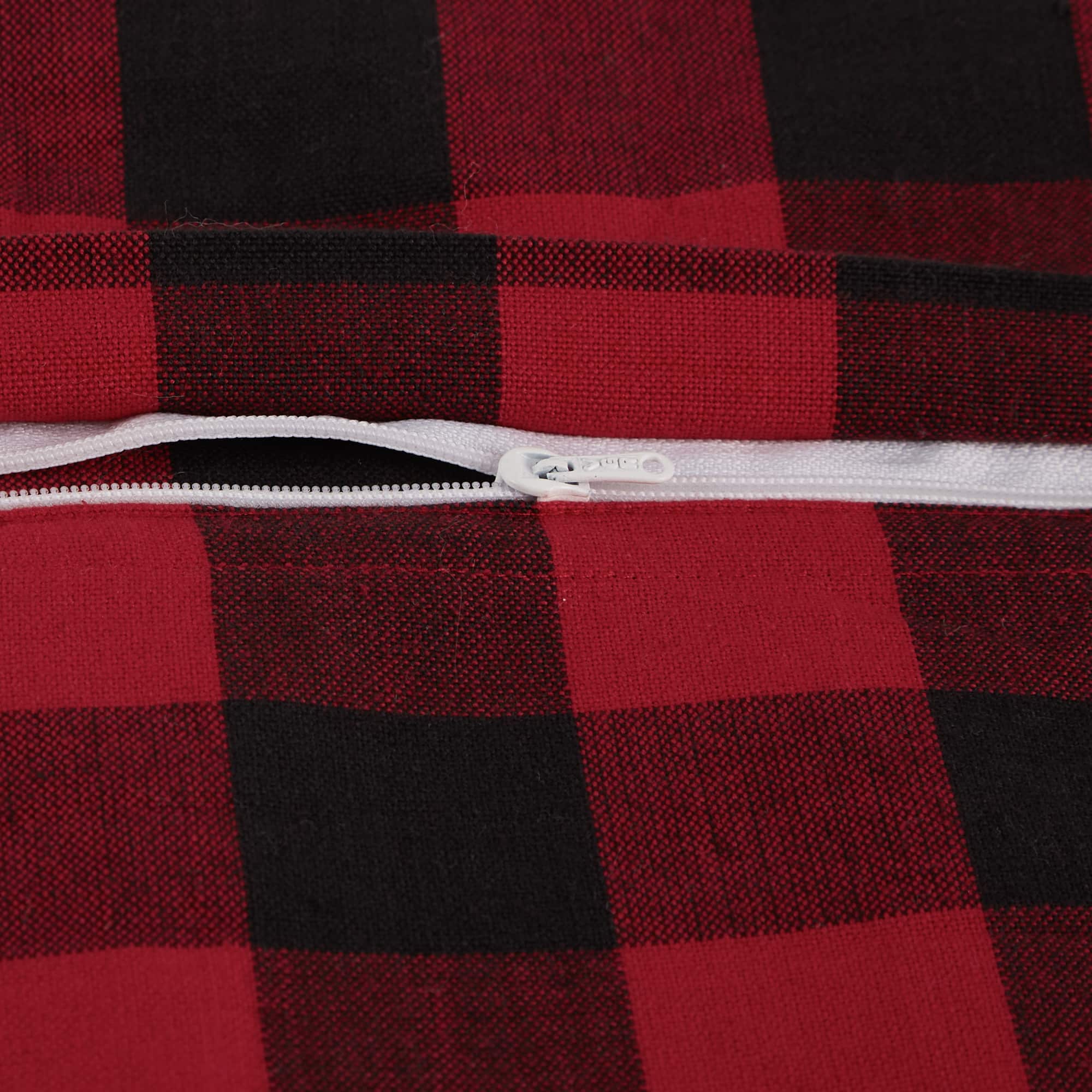 DII® Christmas Buffalo Check & Print Pillow Cover Set