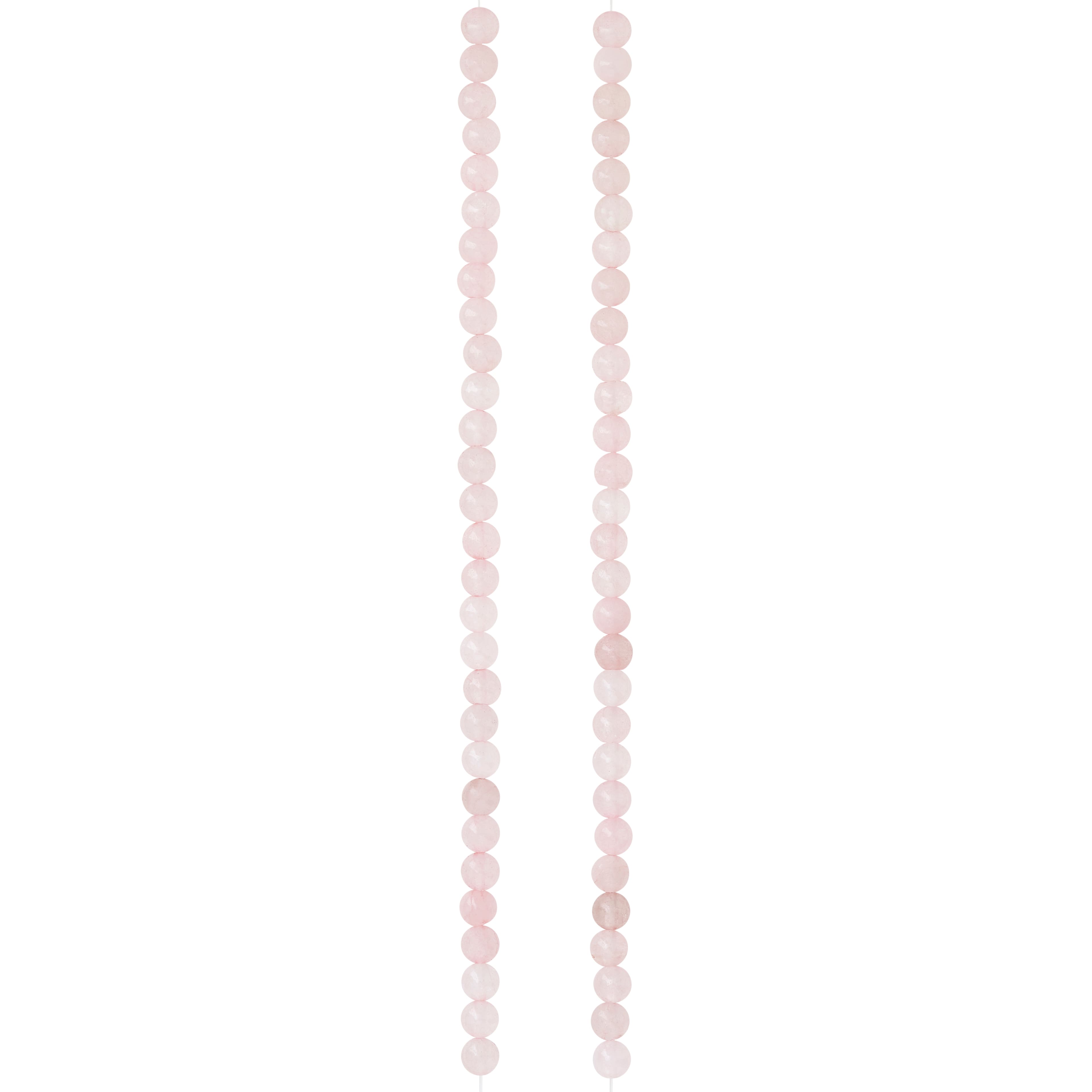 12 Pack: Rose Quartz Round Beads, 4mm by Bead Landing™