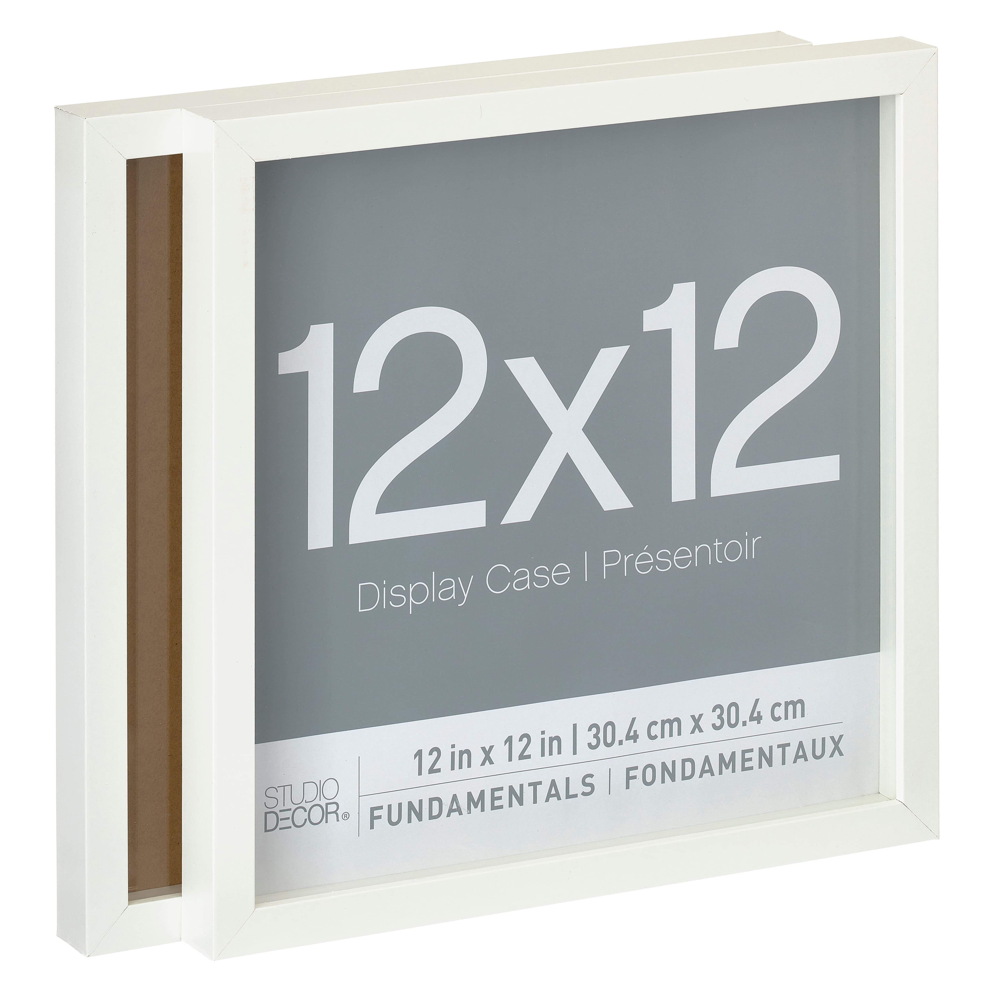 9 Packs: 2 ct. (18 total) White Fundamentals 12" x 12" Display Box by Studio Décor®