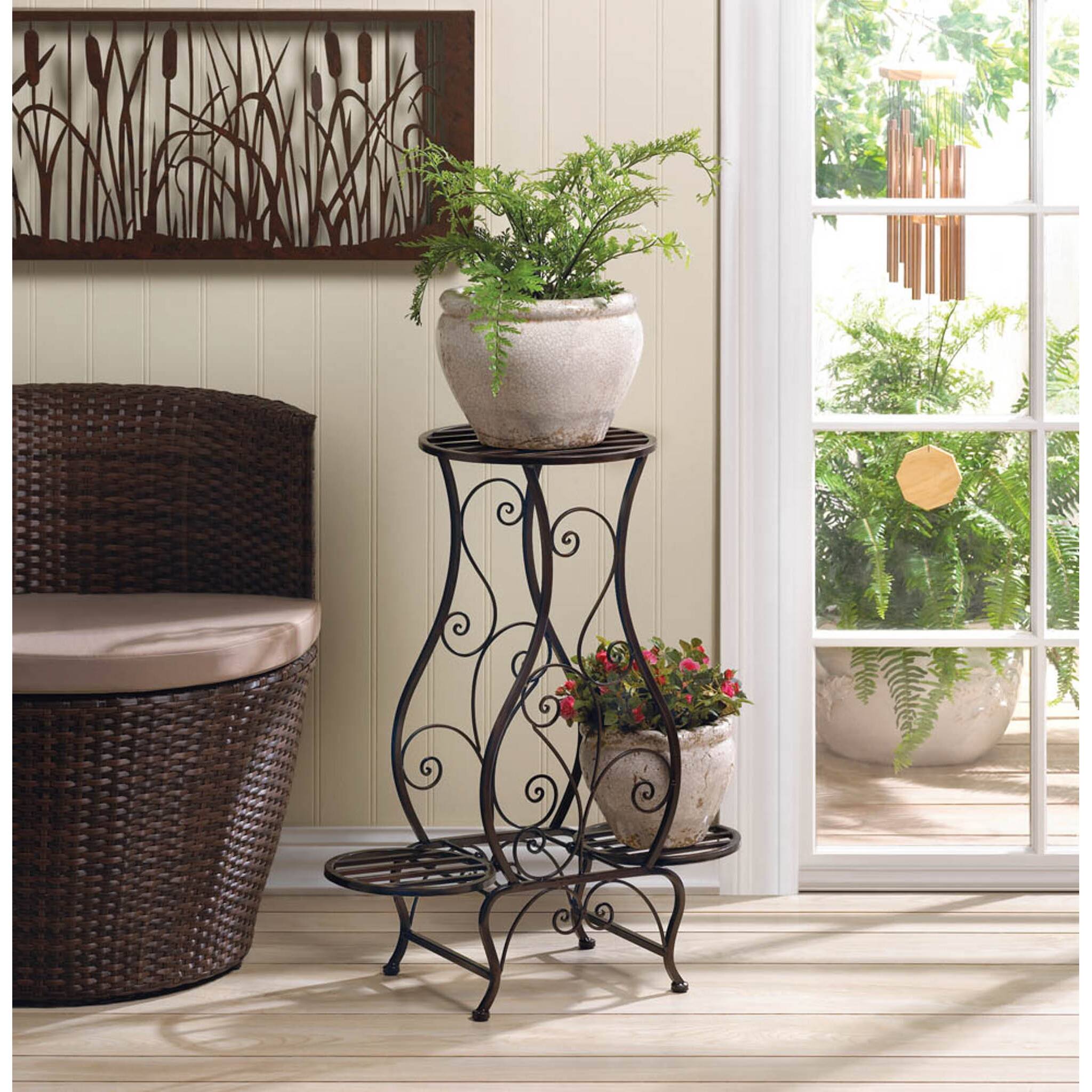 2.2ft. Hourglass Triple Plant Stand