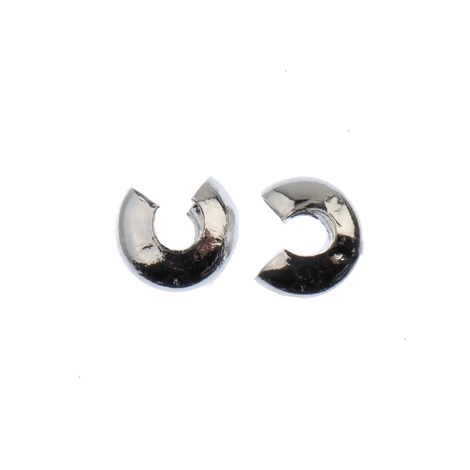 John Bead Must Have Findings 3mm Bead Crimp Covers, 20ct.