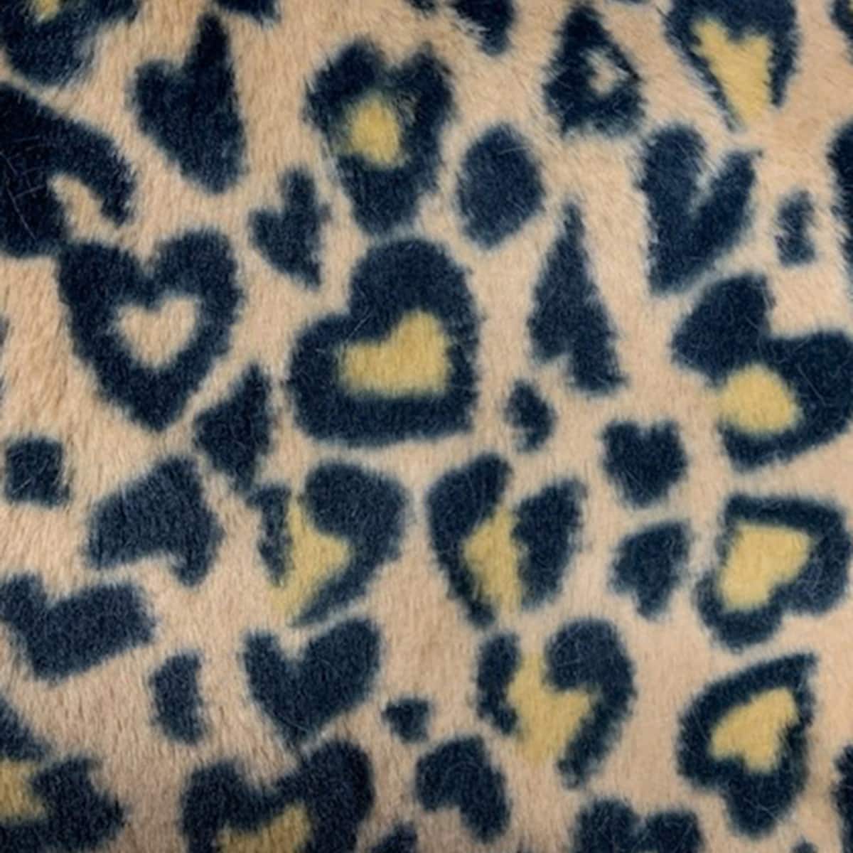 Feldman Black Faux Cheetah Fur