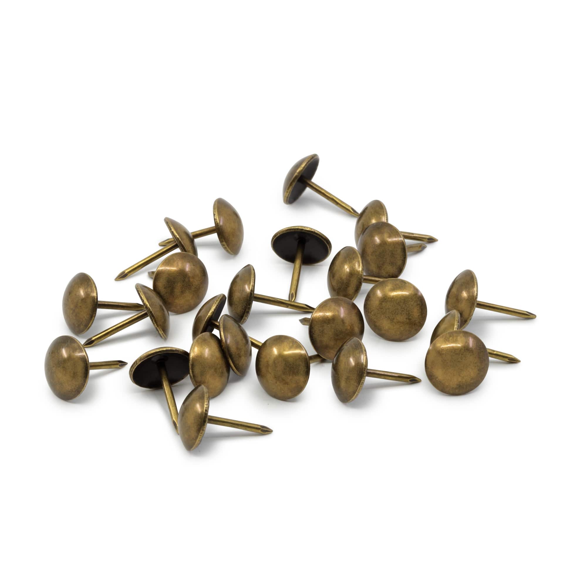 Dritz&#xAE; Home 7/16&#x22; Antique Brass Smooth Decorative Nails, 300ct.