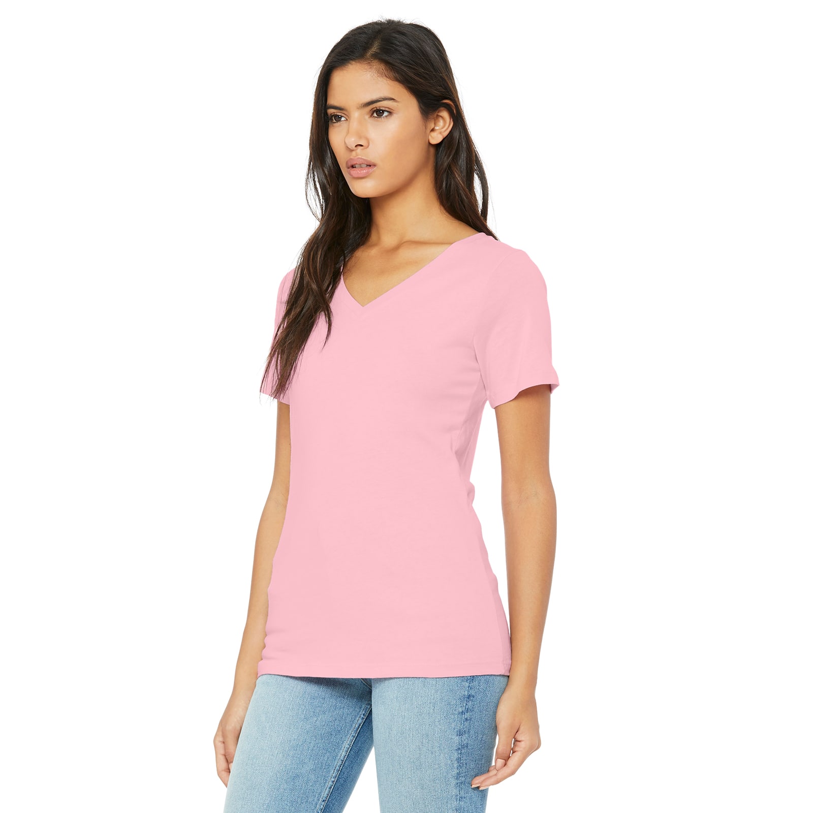 6 Pack: BELLA+CANVAS® Short Sleeve Women's V-Neck T-Shirt