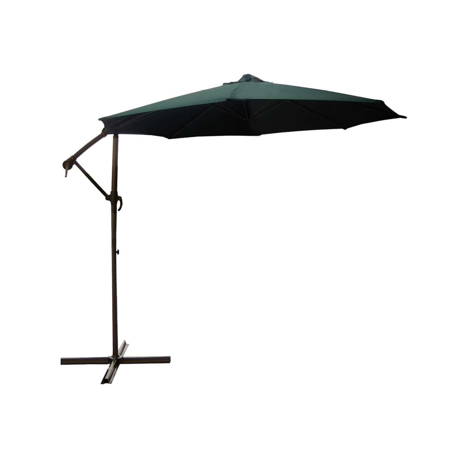 10ft. Green Off-Set Outdoor Patio Umbrella