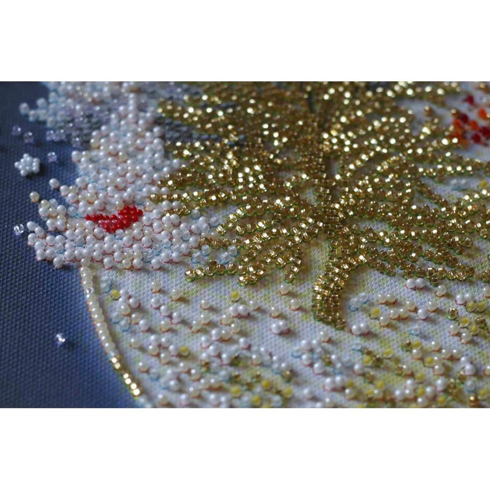 15" Abris Art Bead Christmas tale Embroidery Kit