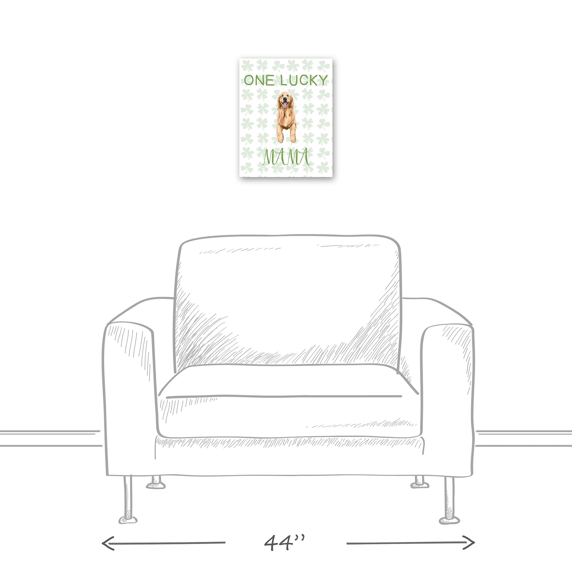 One Lucky Mama 11" x 14" Canvas Wall Art