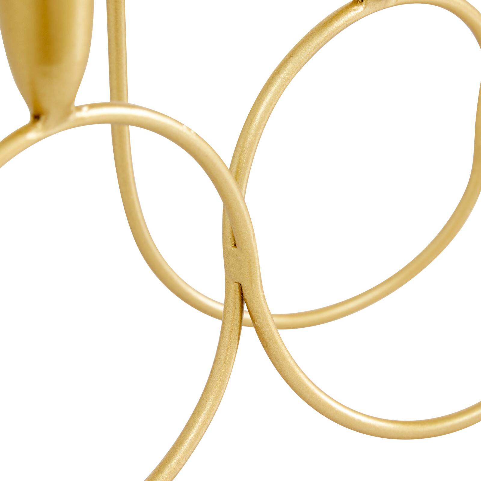 CosmoLiving by Cosmopolitan Gold Metal Contemporary Candelabra