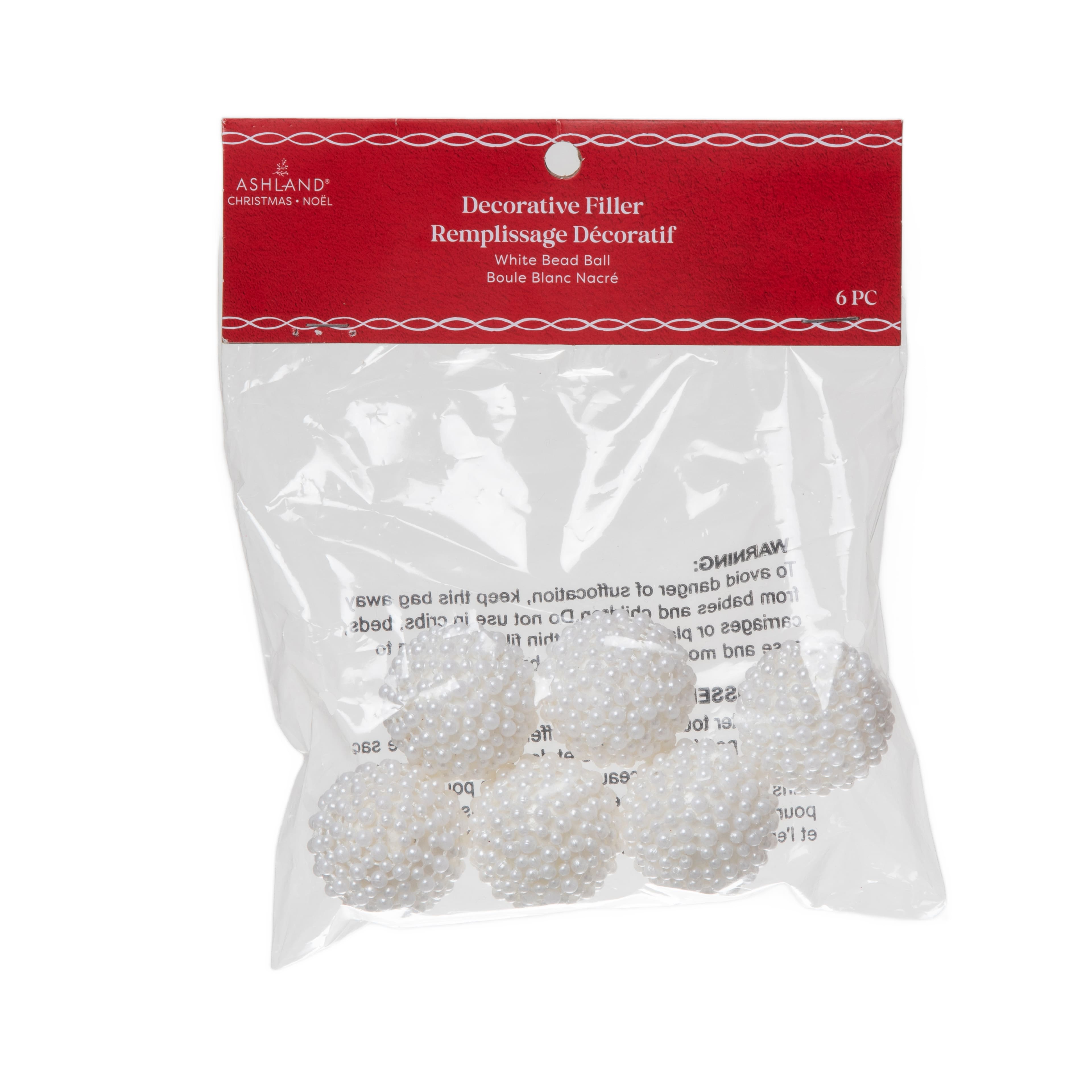White Bead Ball Decorative Filler by Ashland&#xAE;