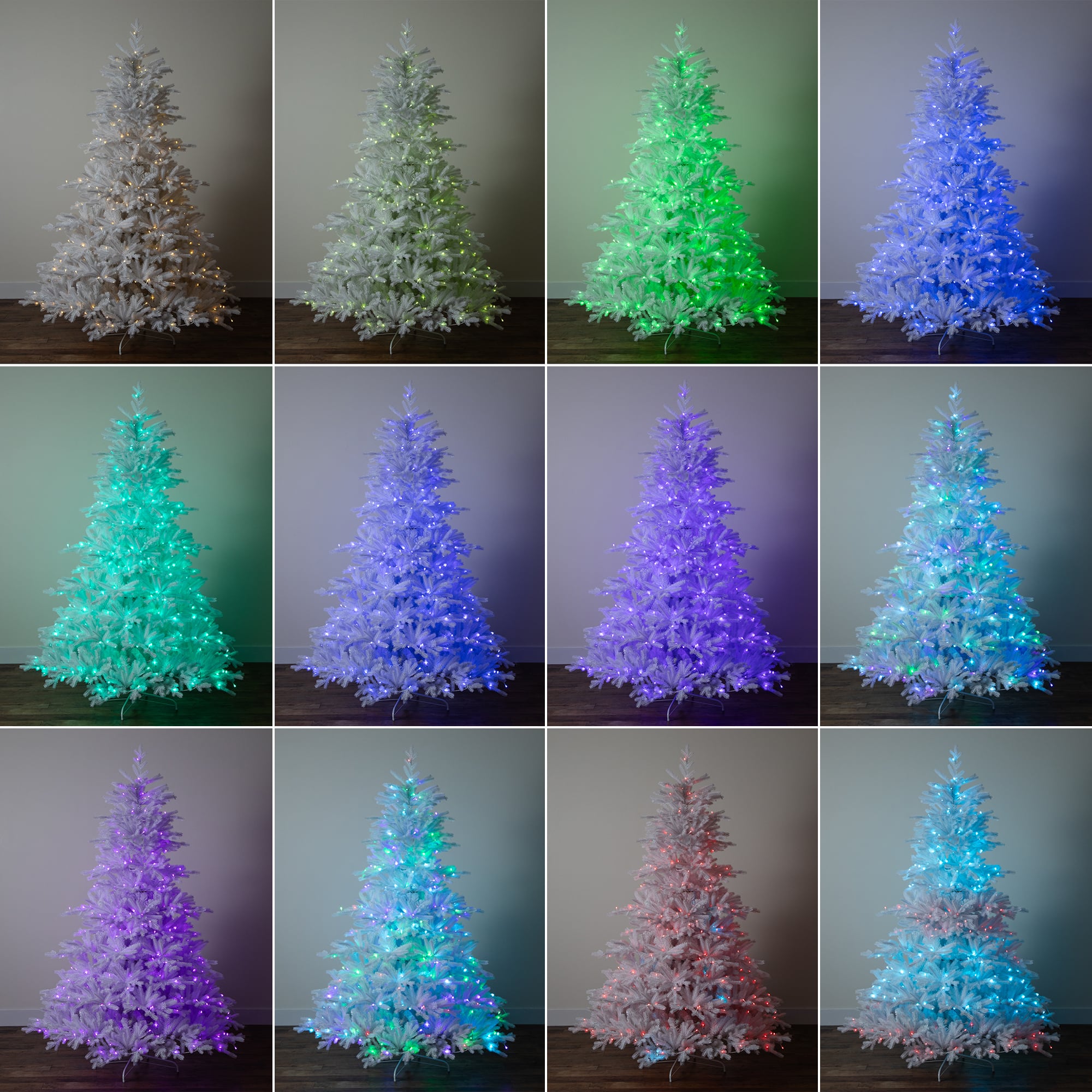 7ft. Pre-Lit California Spruce Artificial Christmas Tree, Color Changing LED Lights