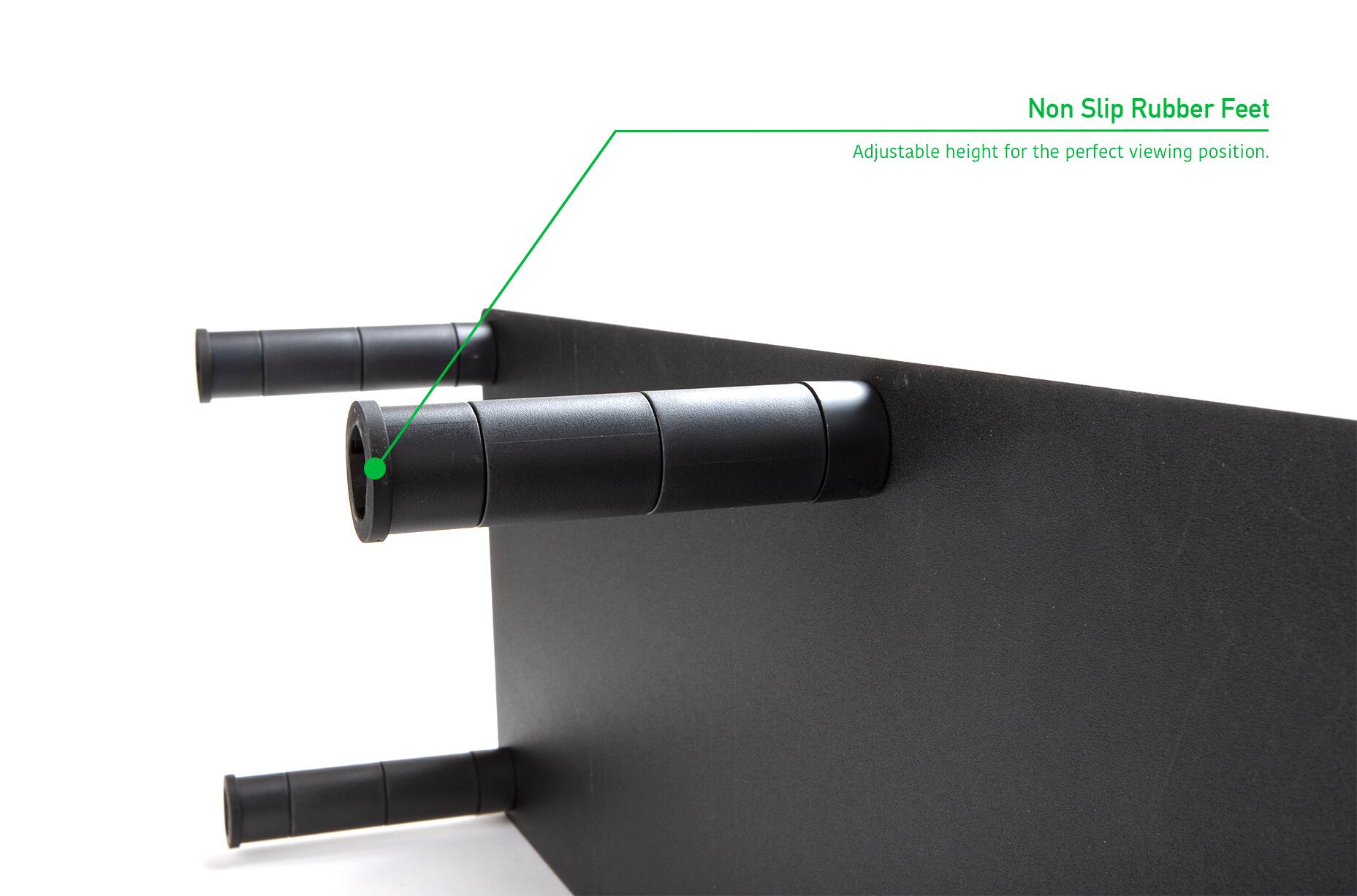 Mind Reader Black Large Dual Monitor Drawer Stand