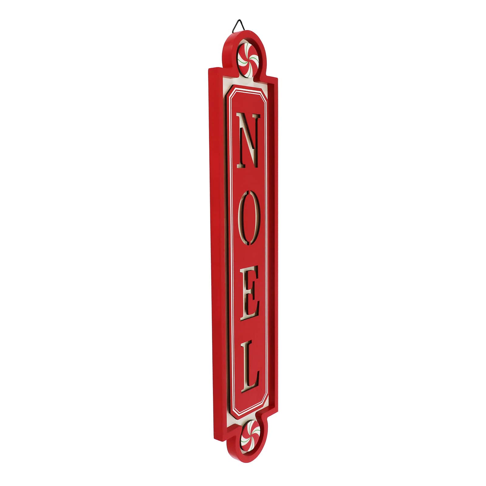 Red Noel Peppermint Wall Sign by Ashland&#xAE;