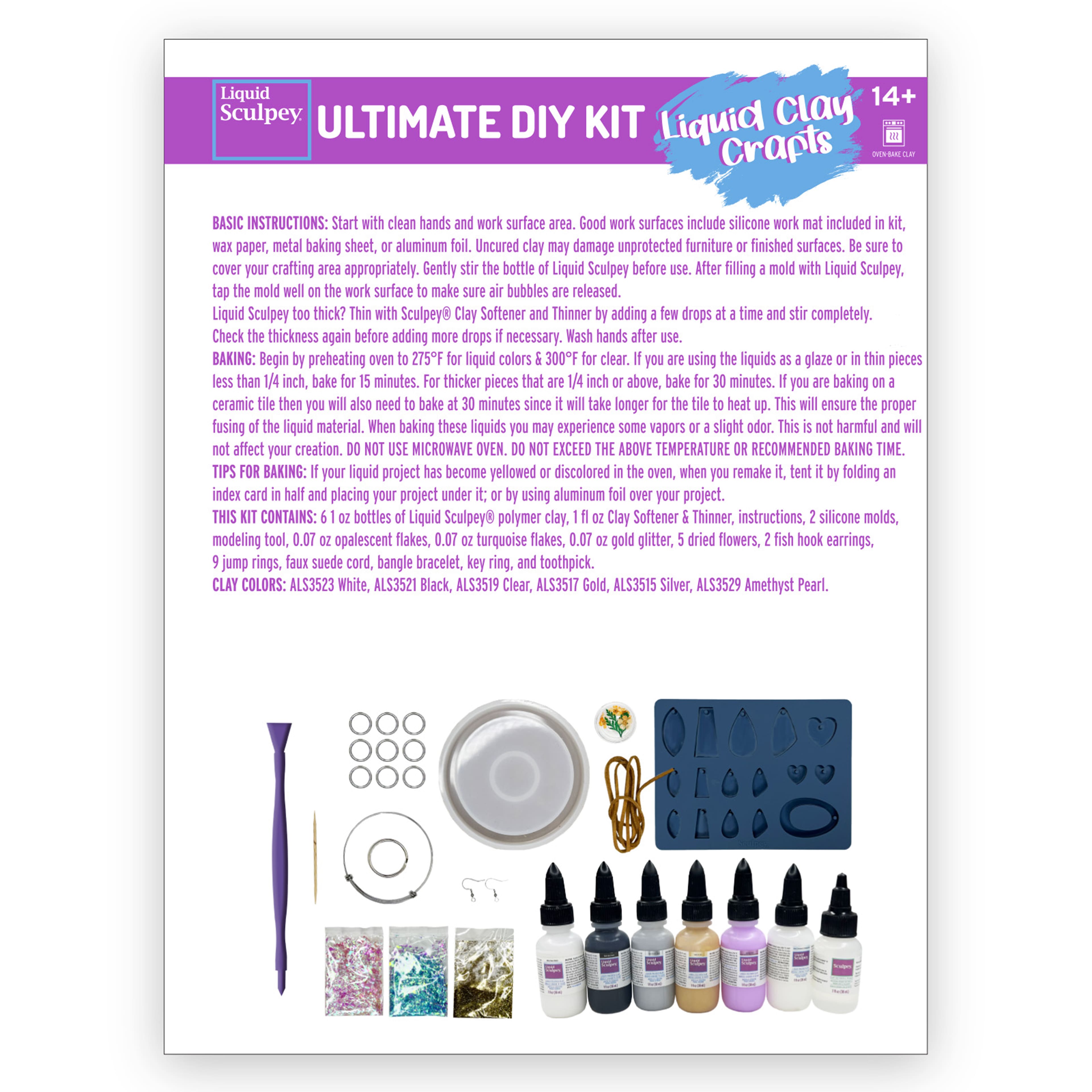 Liquid Sculpey&#xAE; Liquid Clay Crafts Ultimate DIY Kit