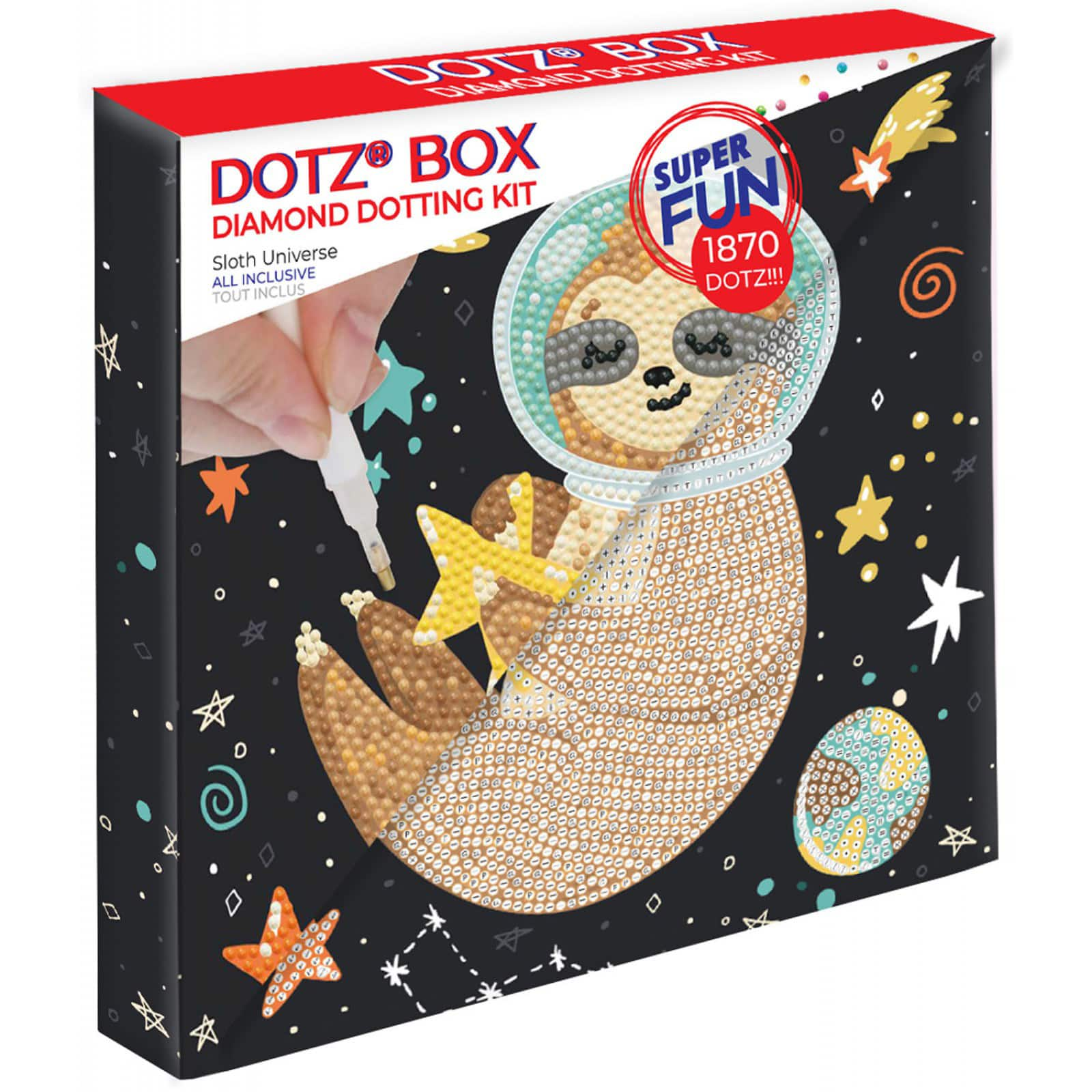 Diamond Dotz&#xAE; Sloth Universe Diamond Box Painting Kit