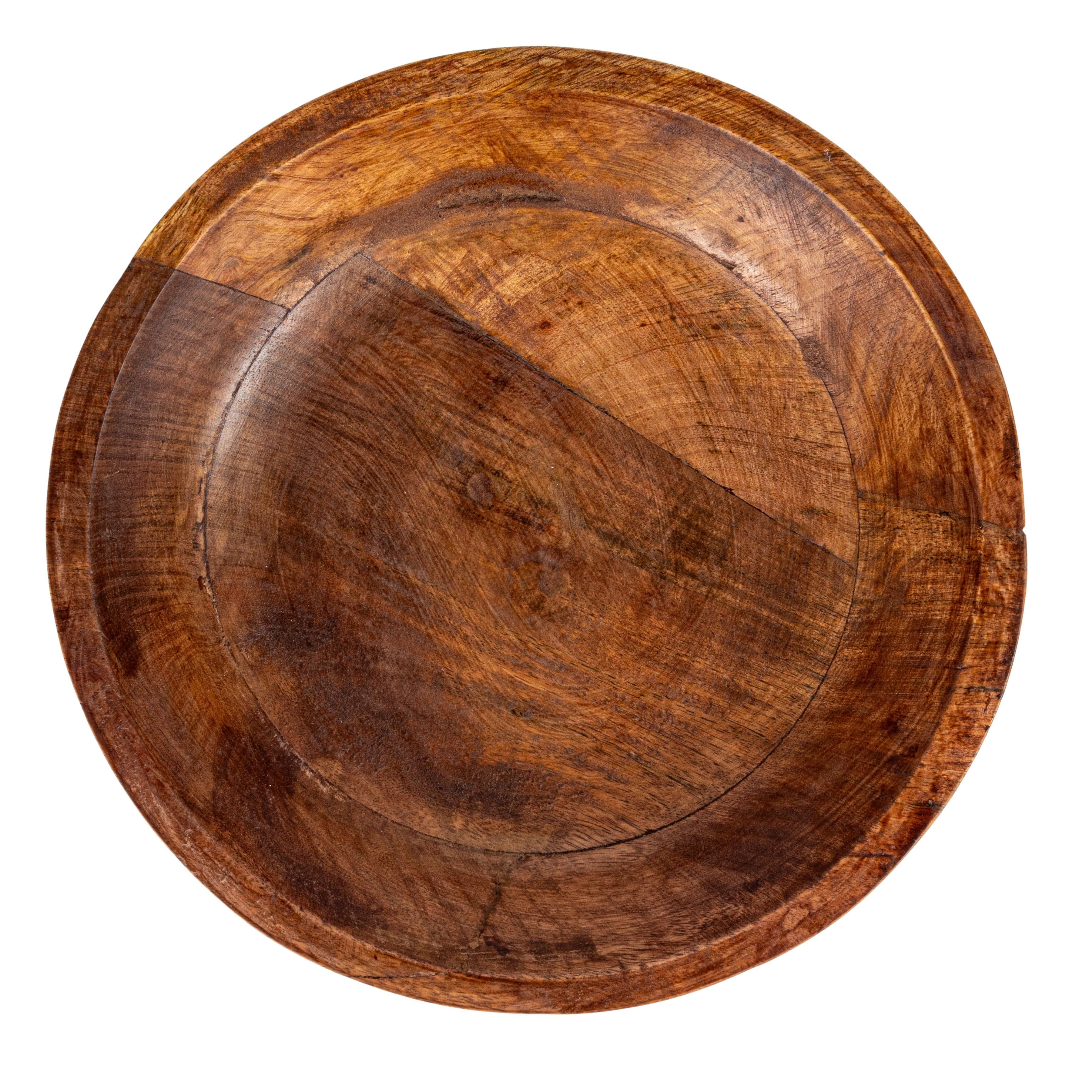 Hello Honey® 11.5" Walnut Mango Wood Footed Bowl