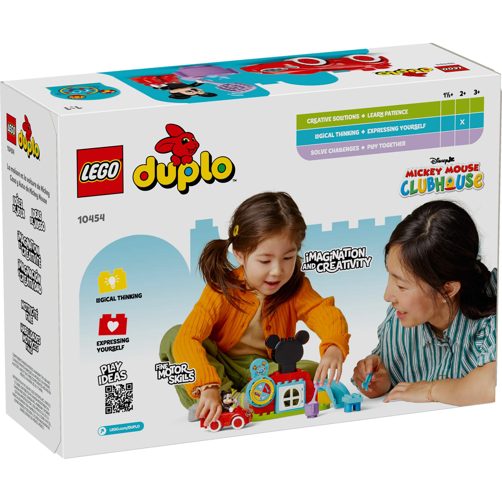 LEGO&#xAE; DUPLO&#xAE; Disney Mickey Mouse Clubhouse &#x26; Car Building Kit 10454