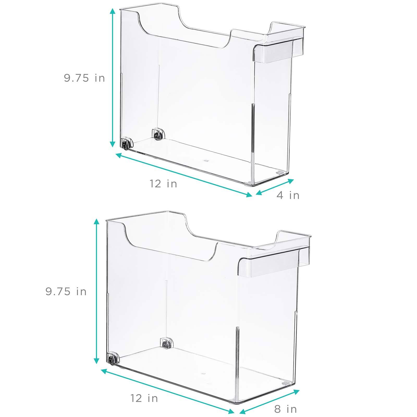 Sorbus Tall Rolling Storage Bin Set