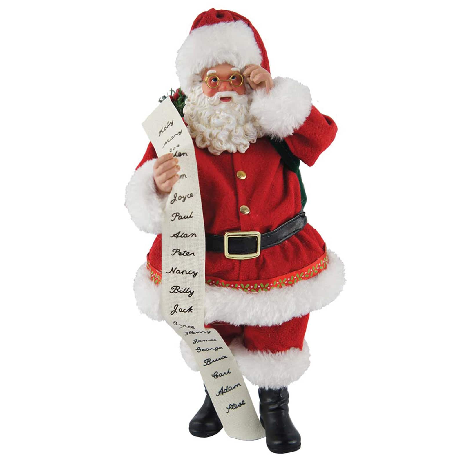 Santa's Workshop 10" Traditional Santa with List Figurine