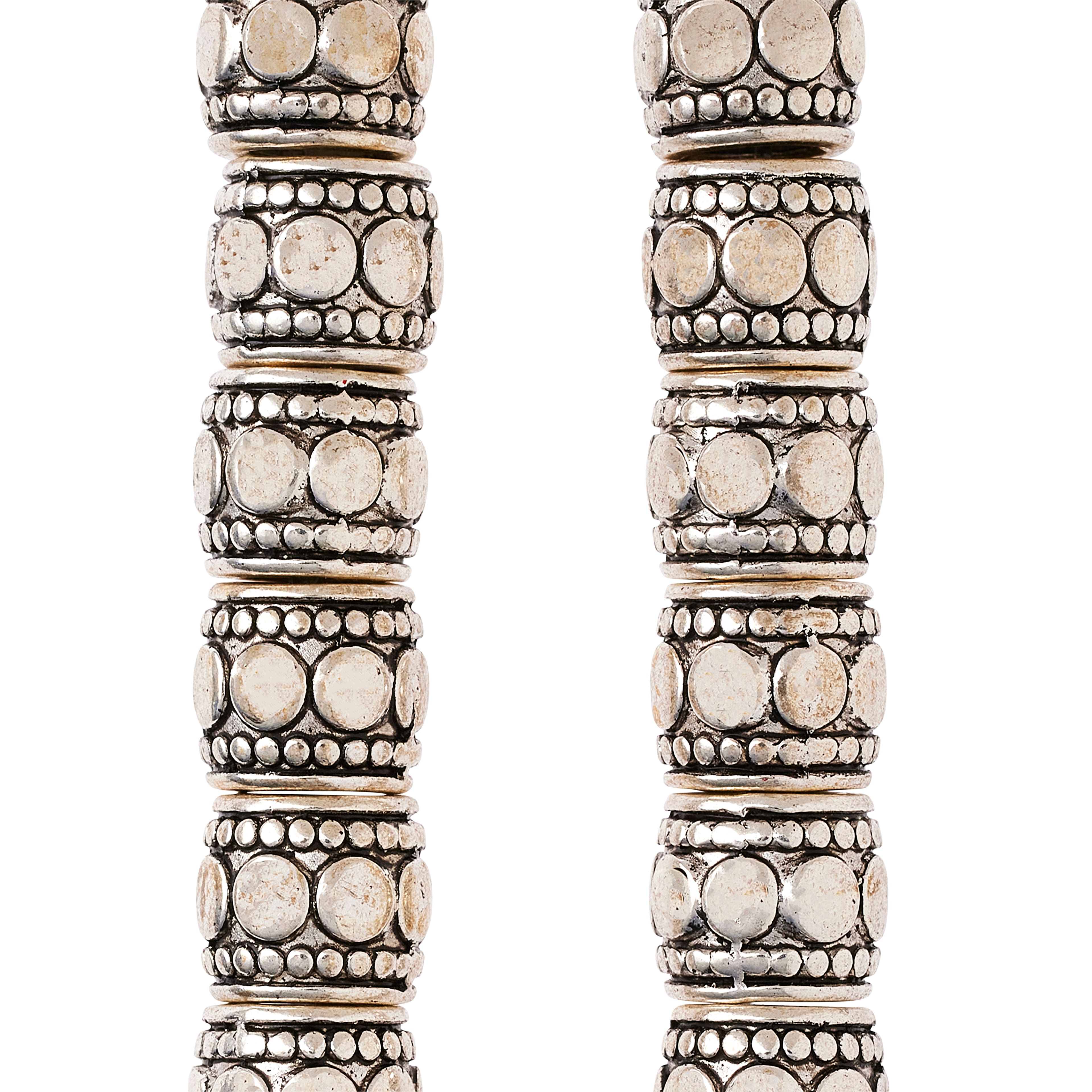 Sterling Silver Plated Tube Beads, 7mm by Bead Landing™