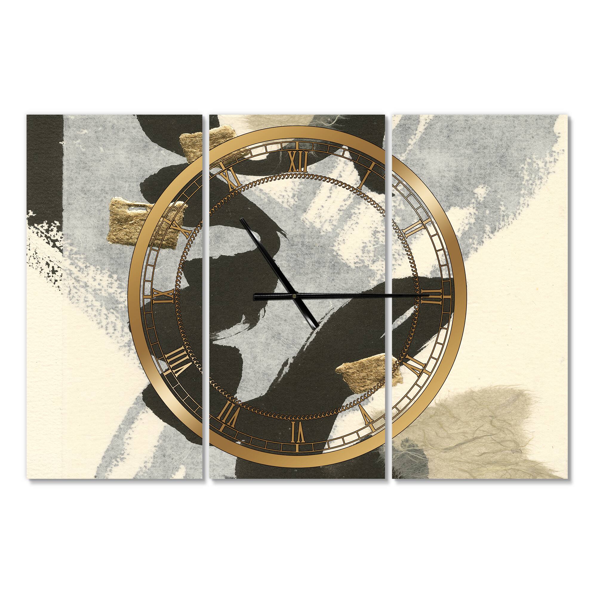 Designart 'Glam Collage Ii Modern Multipanel Wall Clock