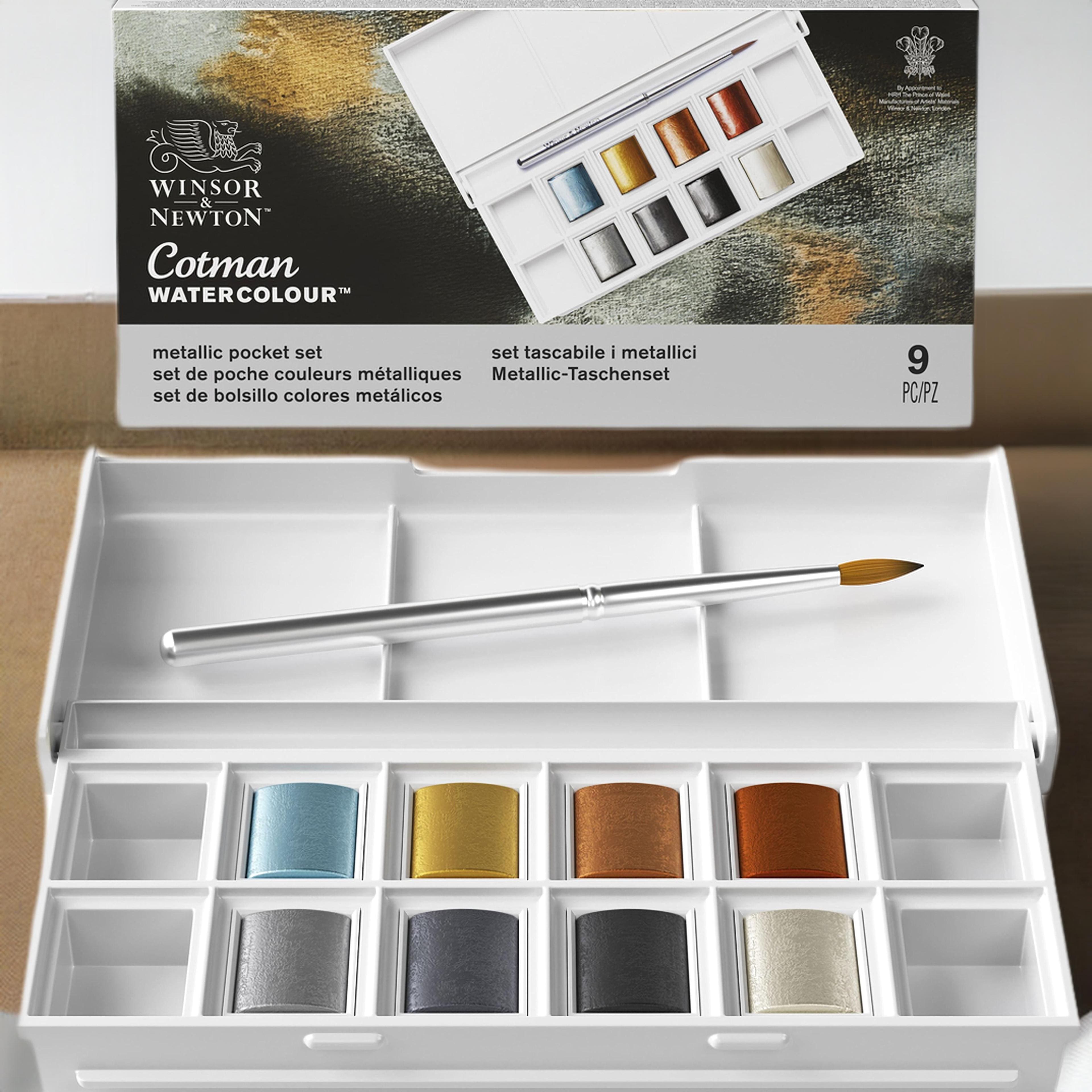 Winsor &#x26; Newton&#x2122; Cotman Watercolour&#x2122; Metallic Pocket Set