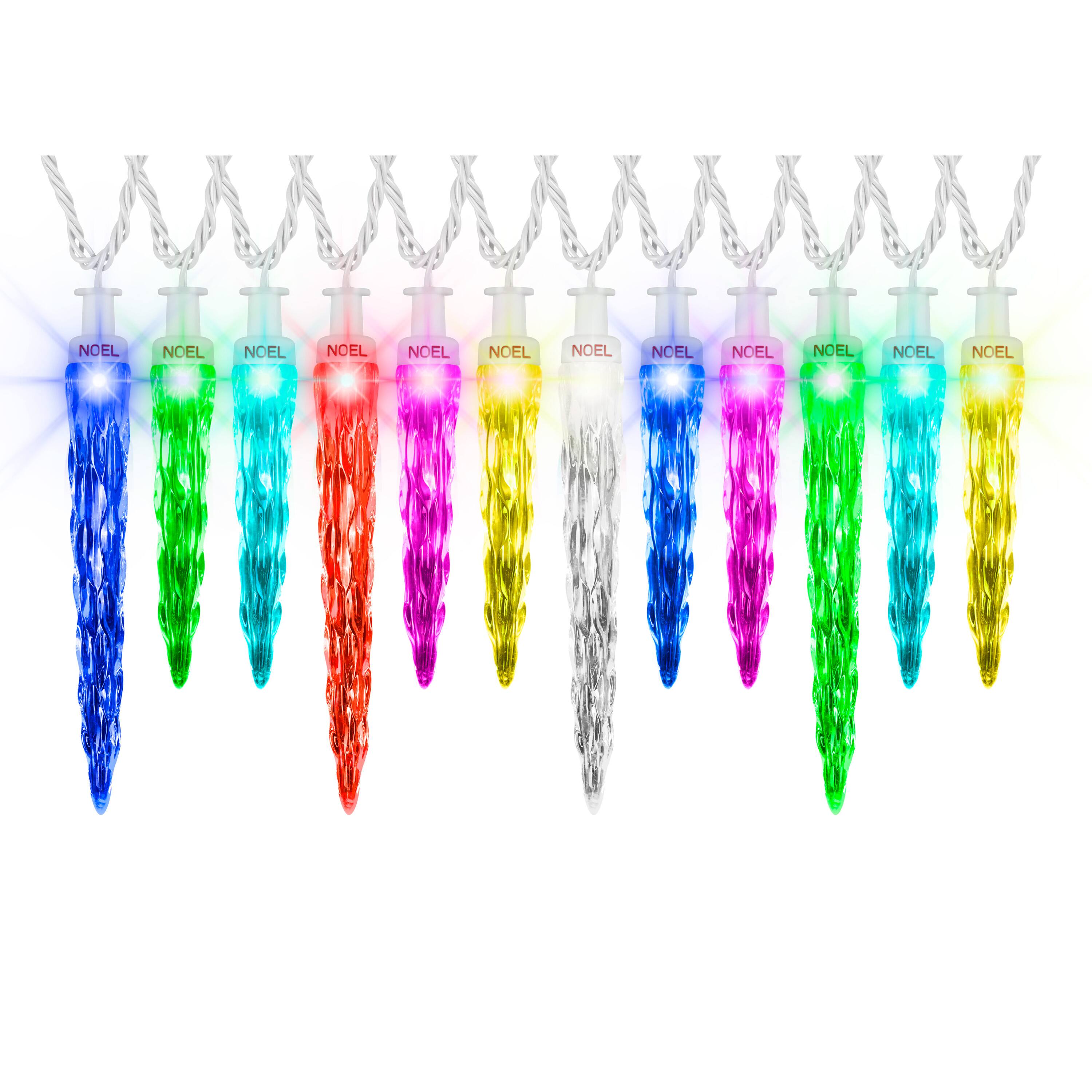 24ct. ColorMotion™ Deluxe Icicle LED String Lights