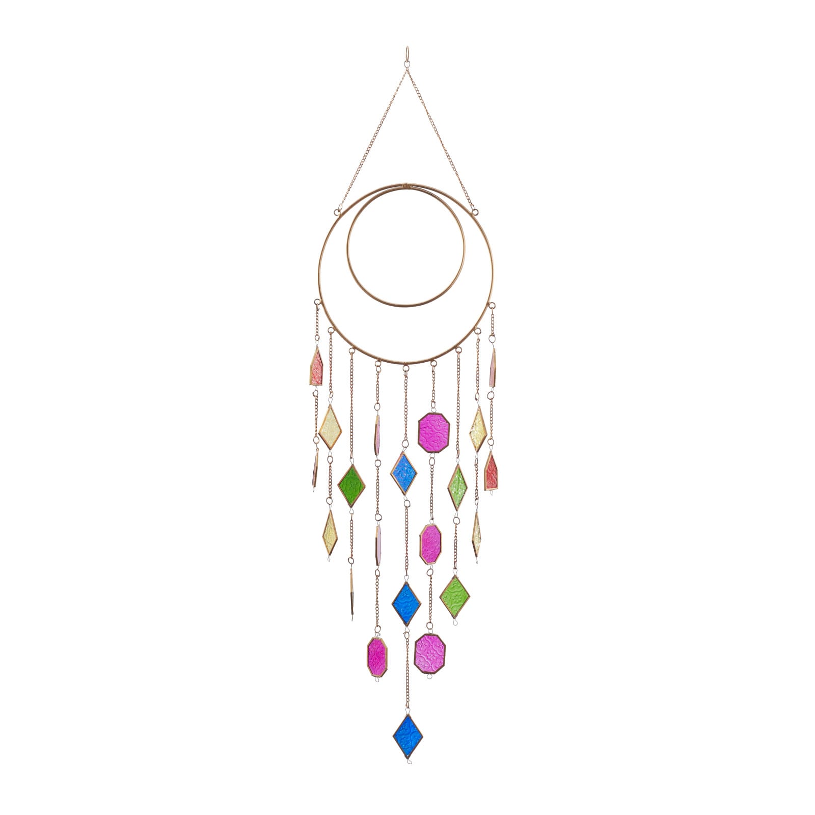 Multi Metal Contemporary Windchime, 49&#x22; x 12&#x22;