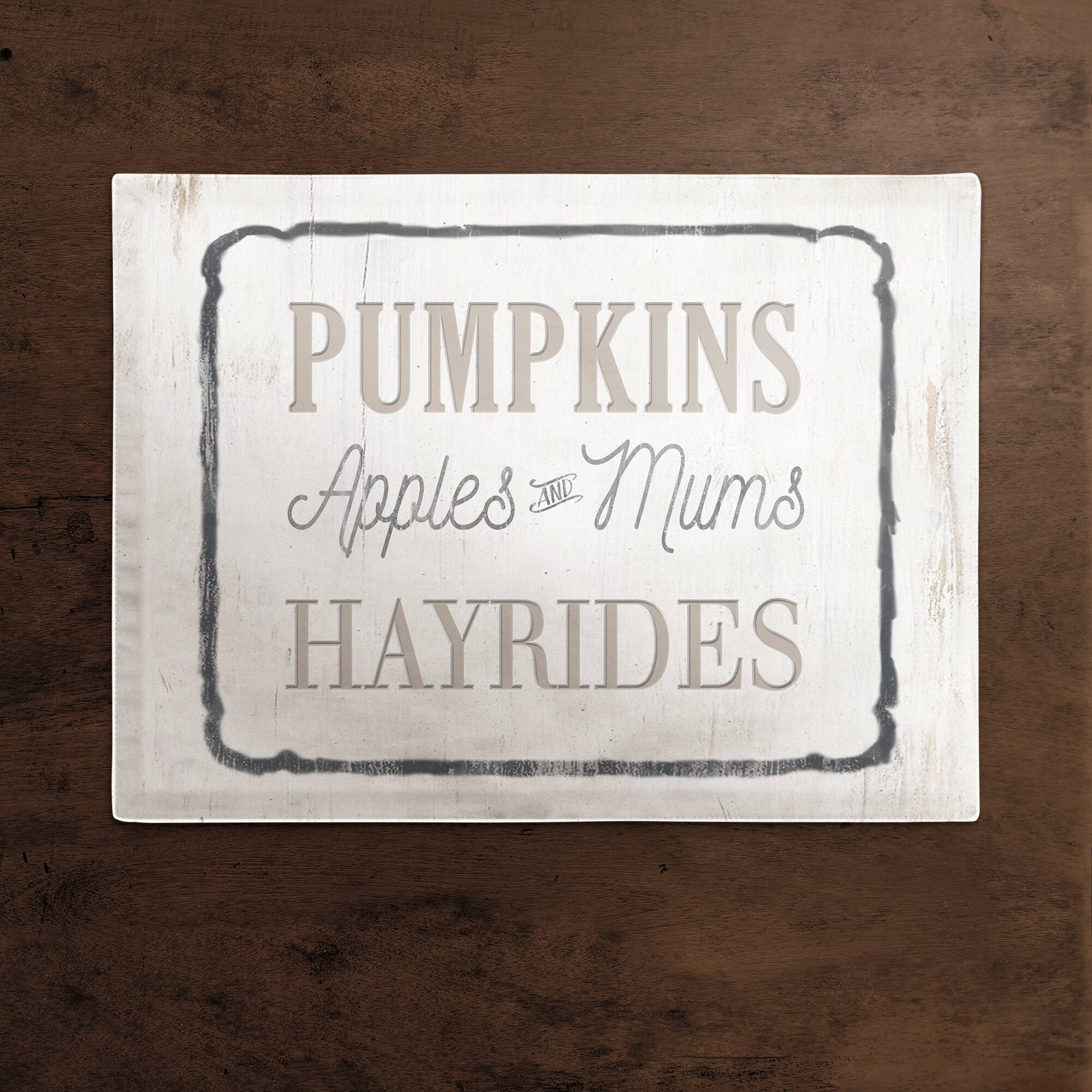 Pumpkins & Hayrides Polyester Twill Placemat