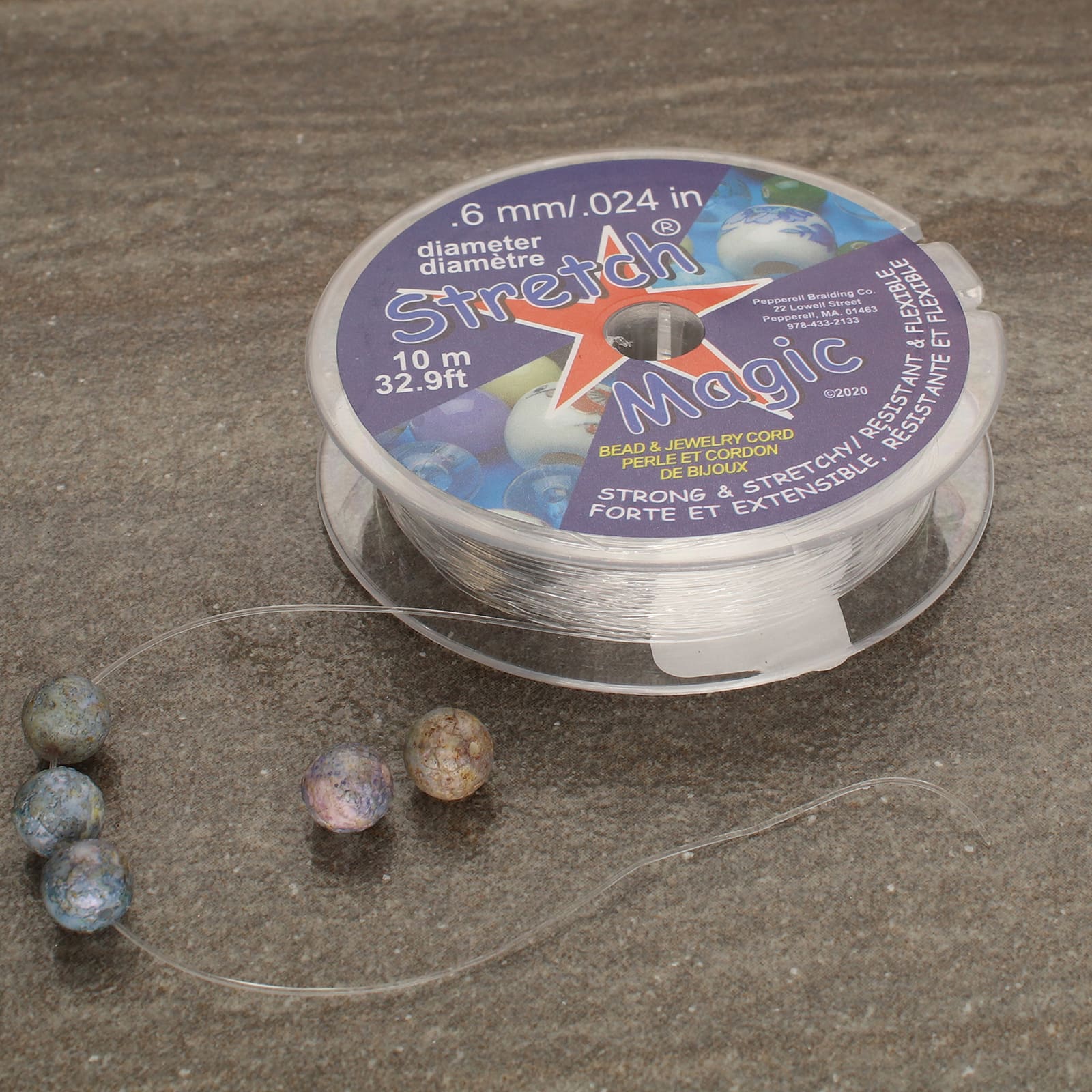 Stretch Magic® 0.6mm Clear Bead & Jewelry Cord, 10m