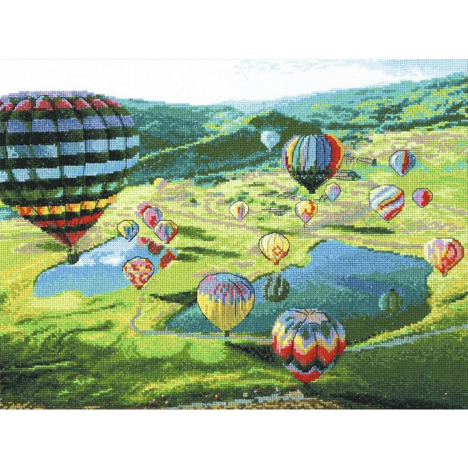 Charivna Mit Cross Stitch Kit Counted Cross Stitch Kit Balloons