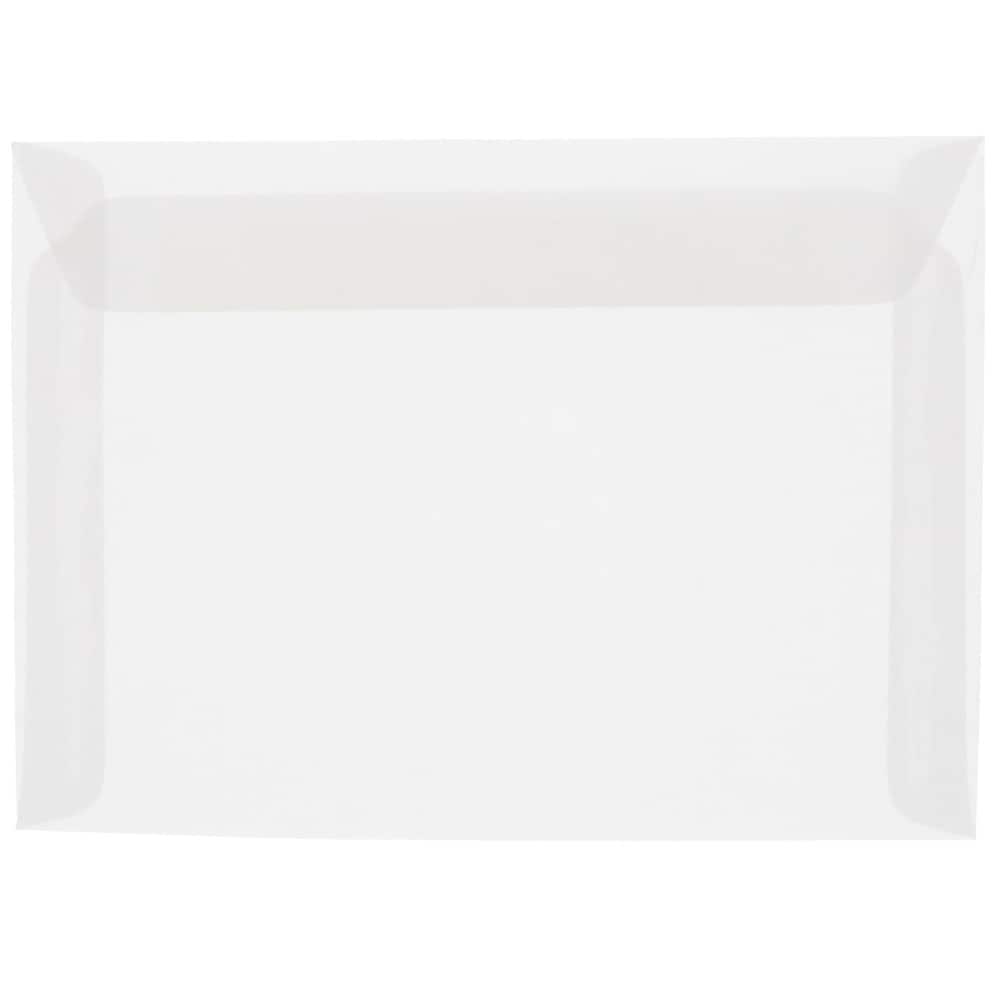 JAM Paper 9" x 12" Translucent Booklet Vellum Envelopes