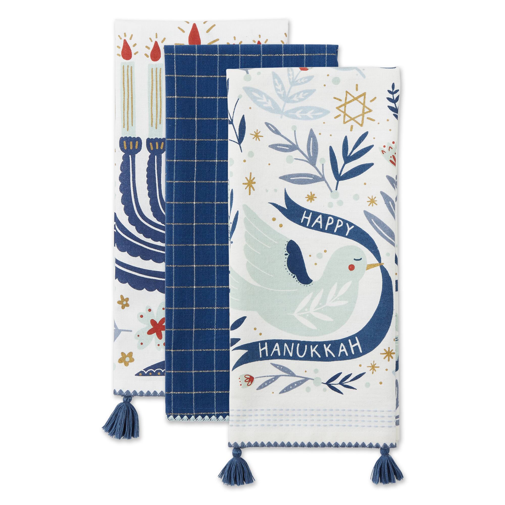DII® Assorted Happy Hanukkah Dishtowel Set