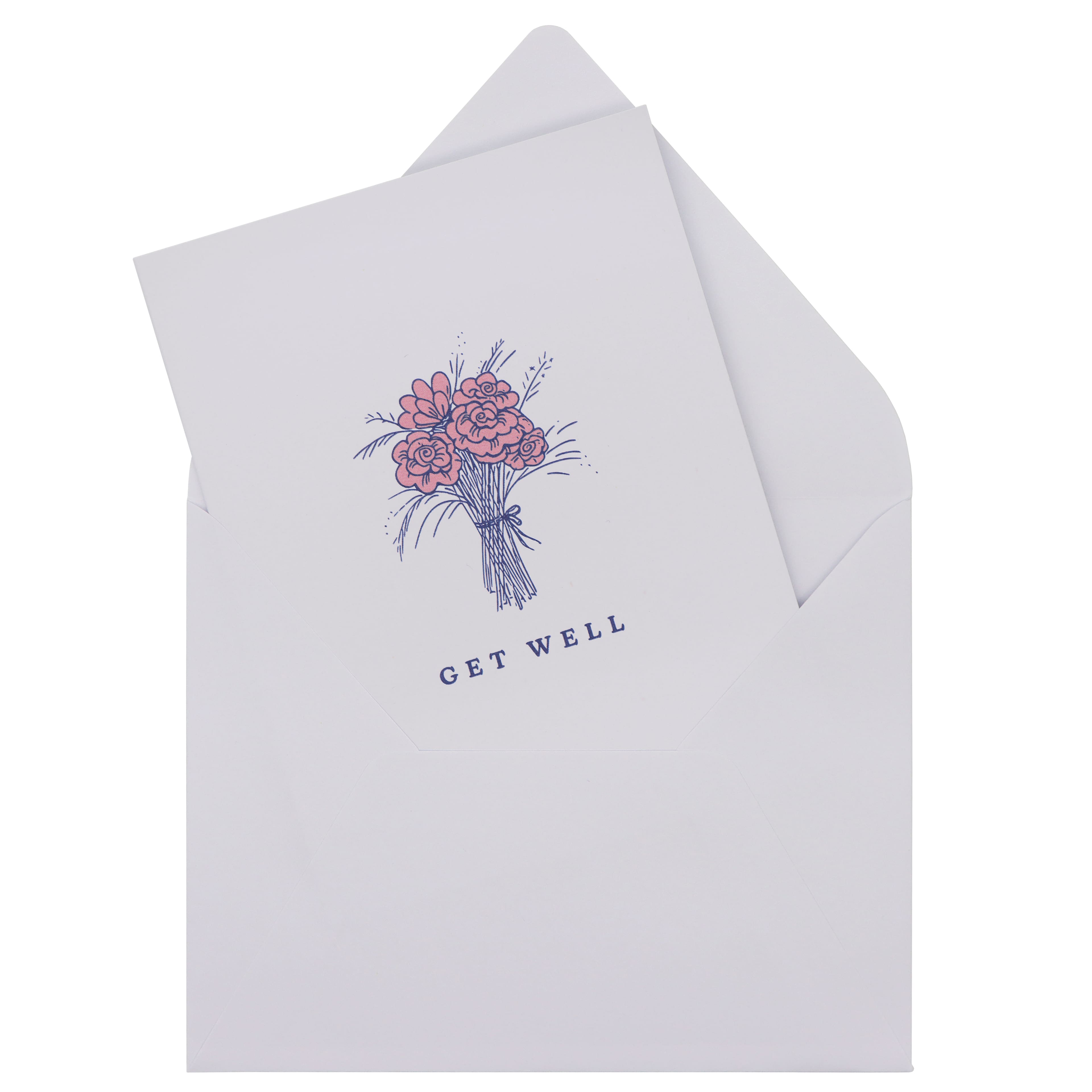 Get Well Flowers Blank Greeting Card Set by Celebrate It&#x2122;