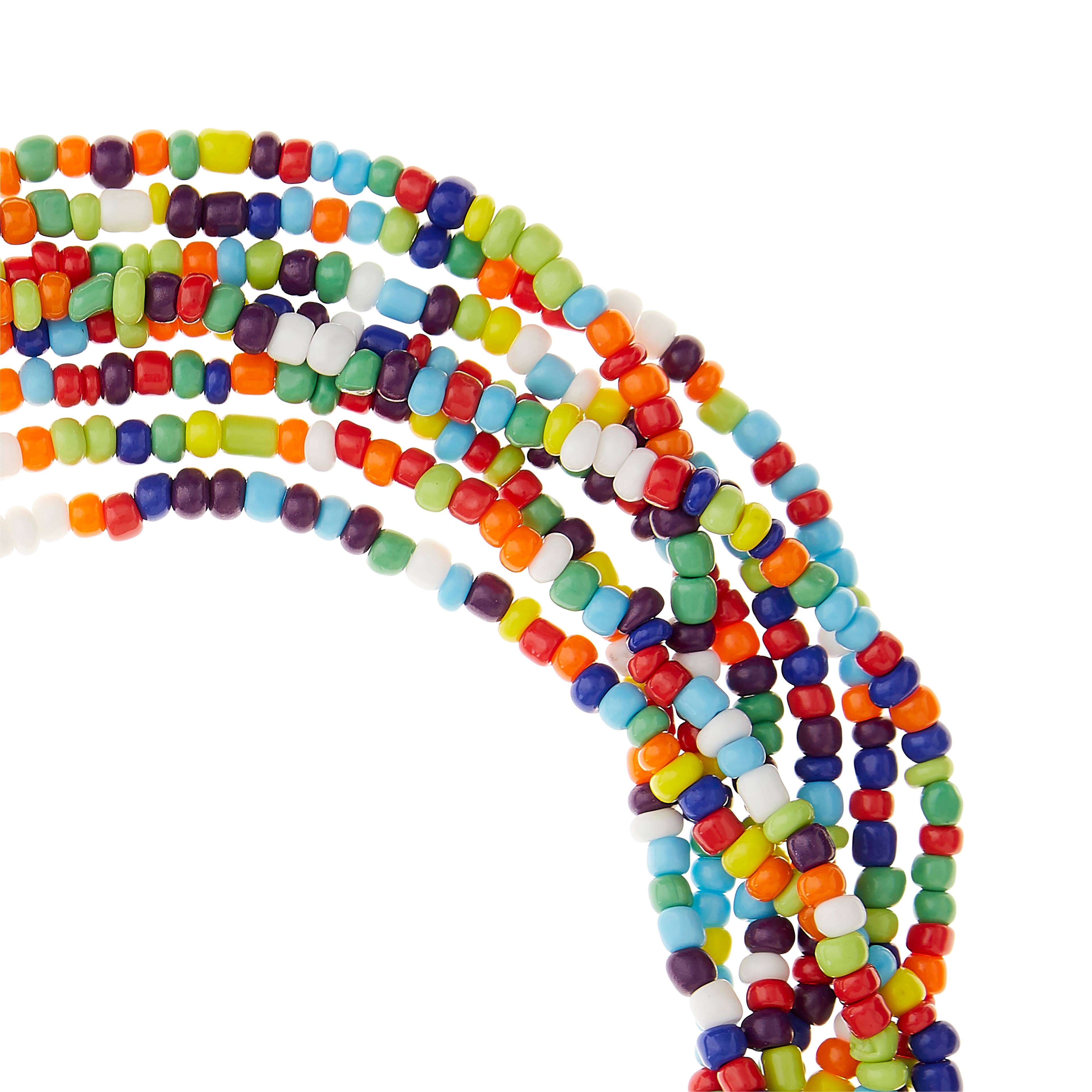 9 Pack: Multicolored Glass Seed Rondel Beads, 6/0 by Bead Landing™