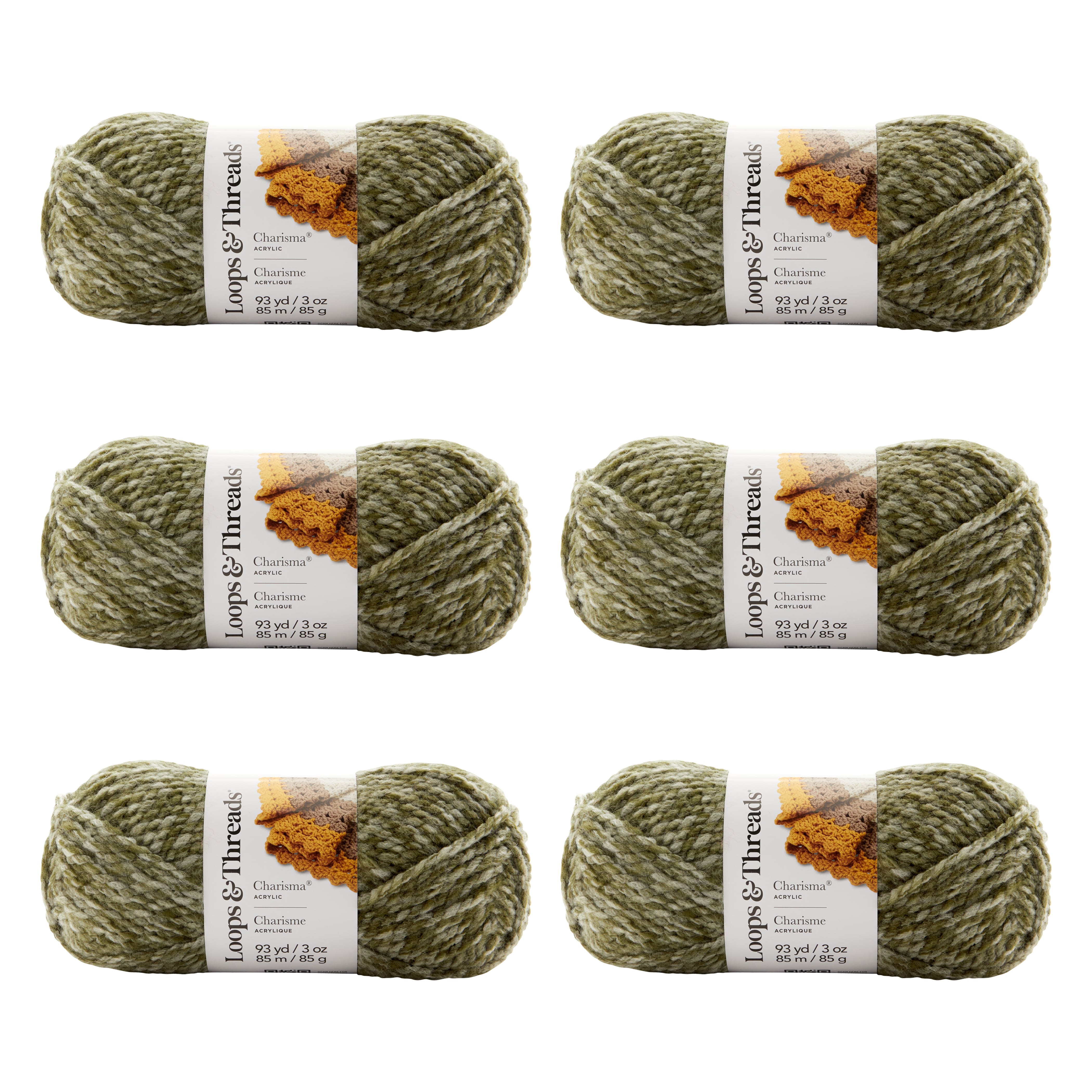 6 Pack: Charisma™ Heather Yarn by Loops & Threads®