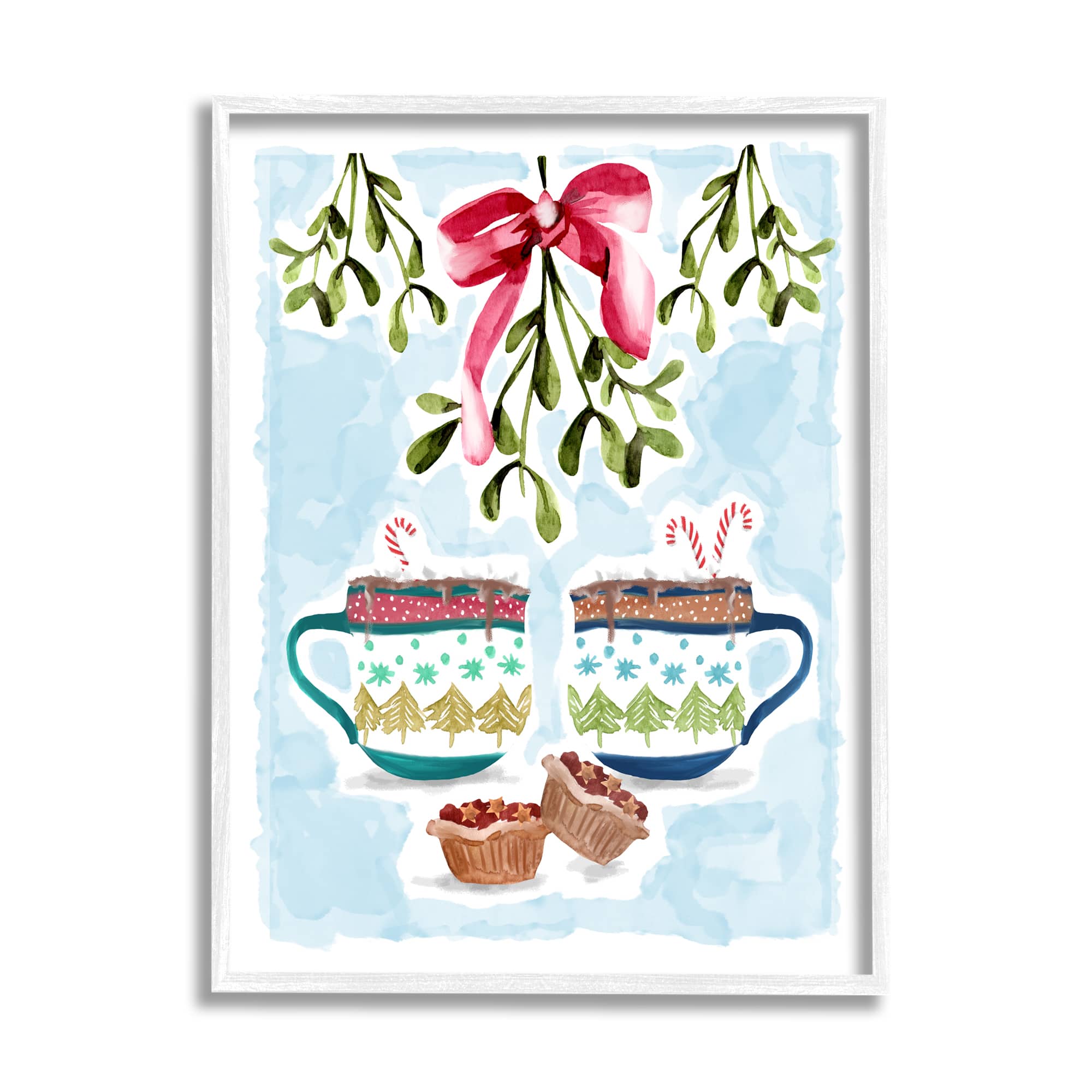 Stupell Industries Cozy Winter Cocoa Dessert Framed Giclee Art
